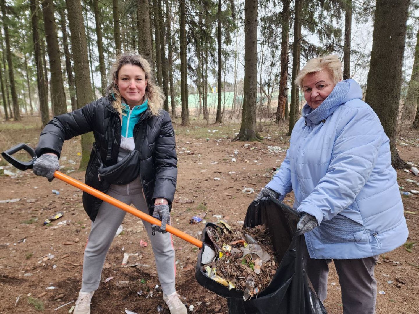 солнечногорск, субботник, уборка, жители, инвентарь,