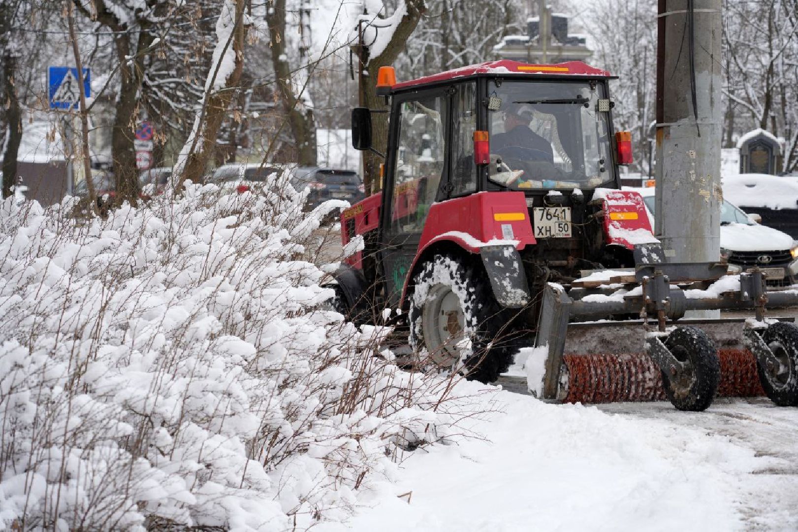 благоустройство, снегопад, сергиев посад, сергиево-посадский городской округ, уборка снега, апрельский снегопад,