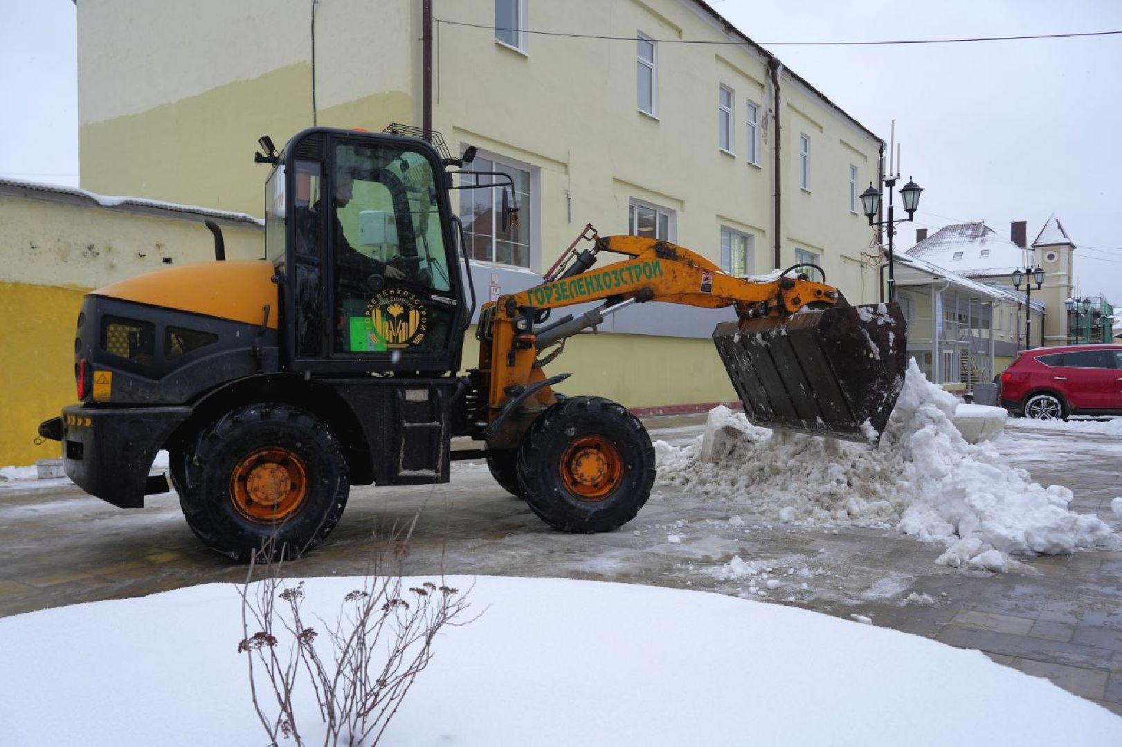 благоустройство, снегопад, сергиев посад, сергиево-посадский городской округ, уборка снега, апрельский снегопад,