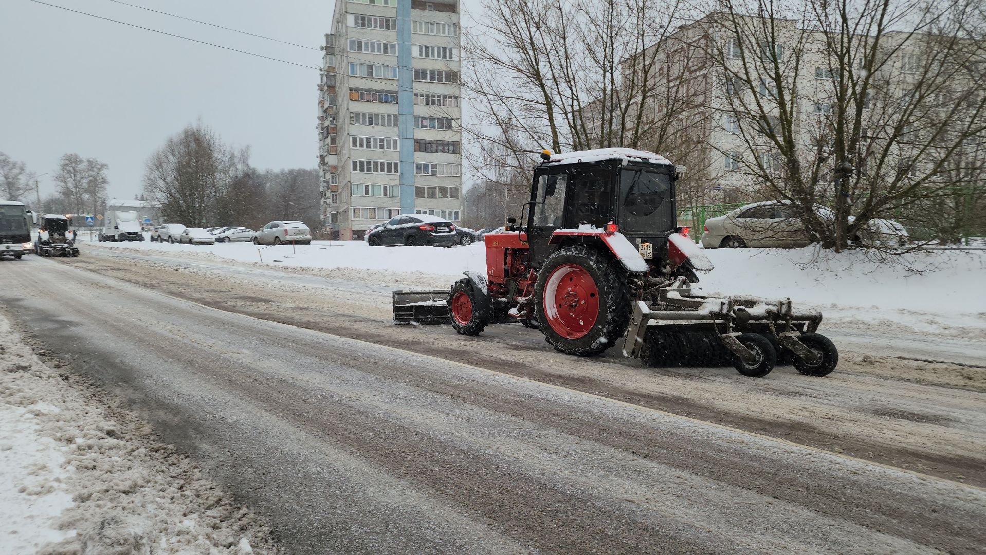 ЖКХ, уборка снега, снегопад, Лосино-Петровский,