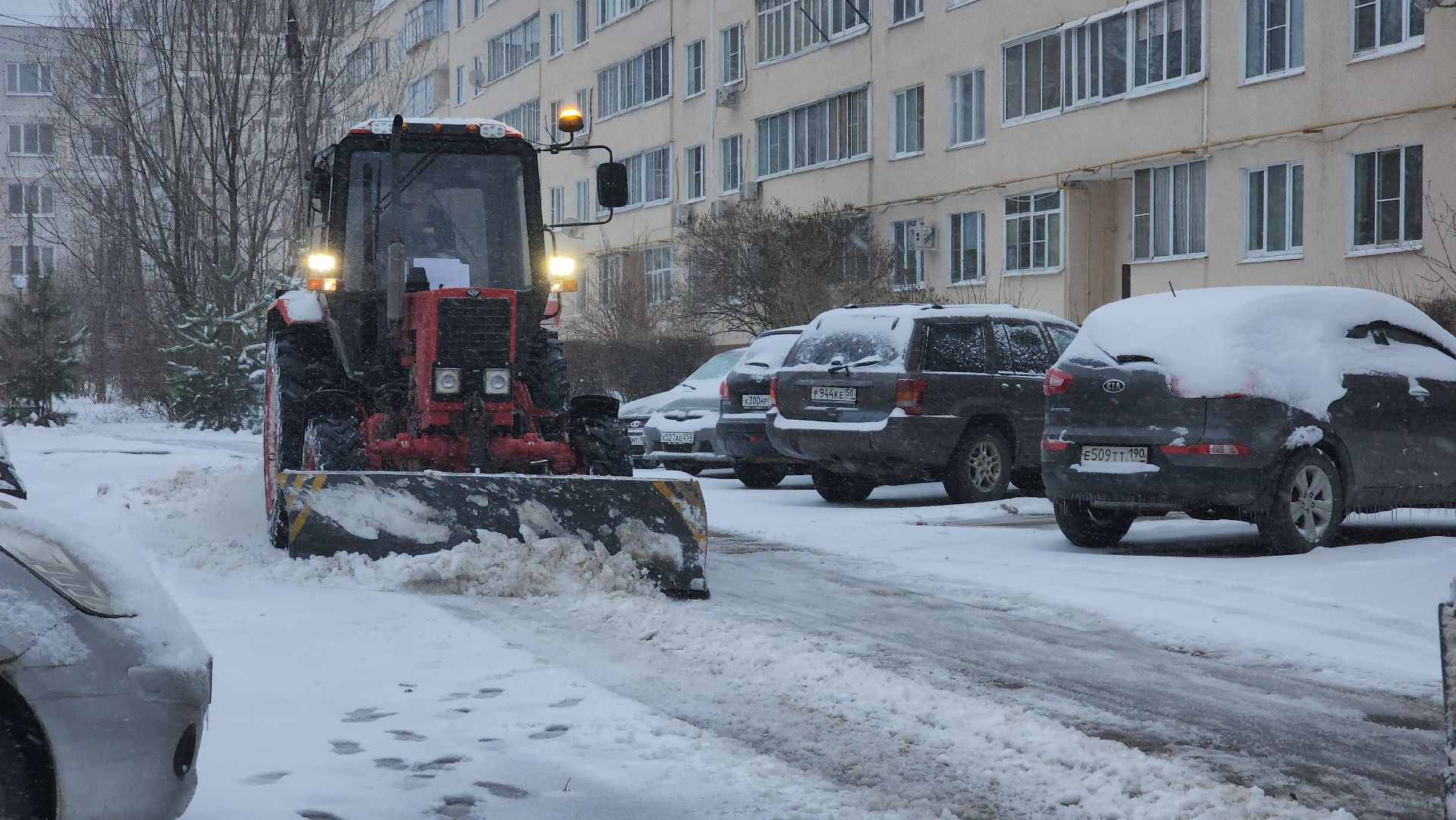 ЖКХ, уборка снега, снегопад, Лосино-Петровский,