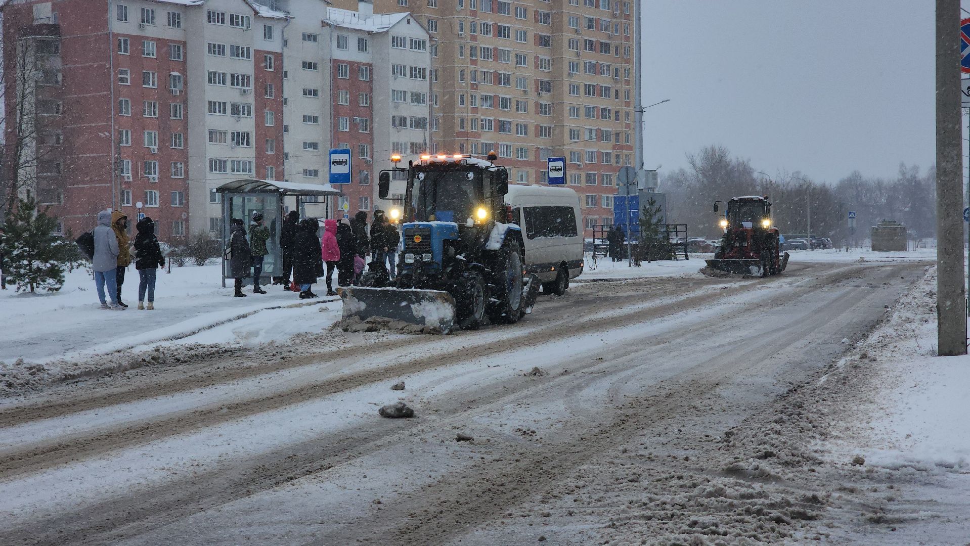 ЖКХ, уборка снега, снегопад, Лосино-Петровский,