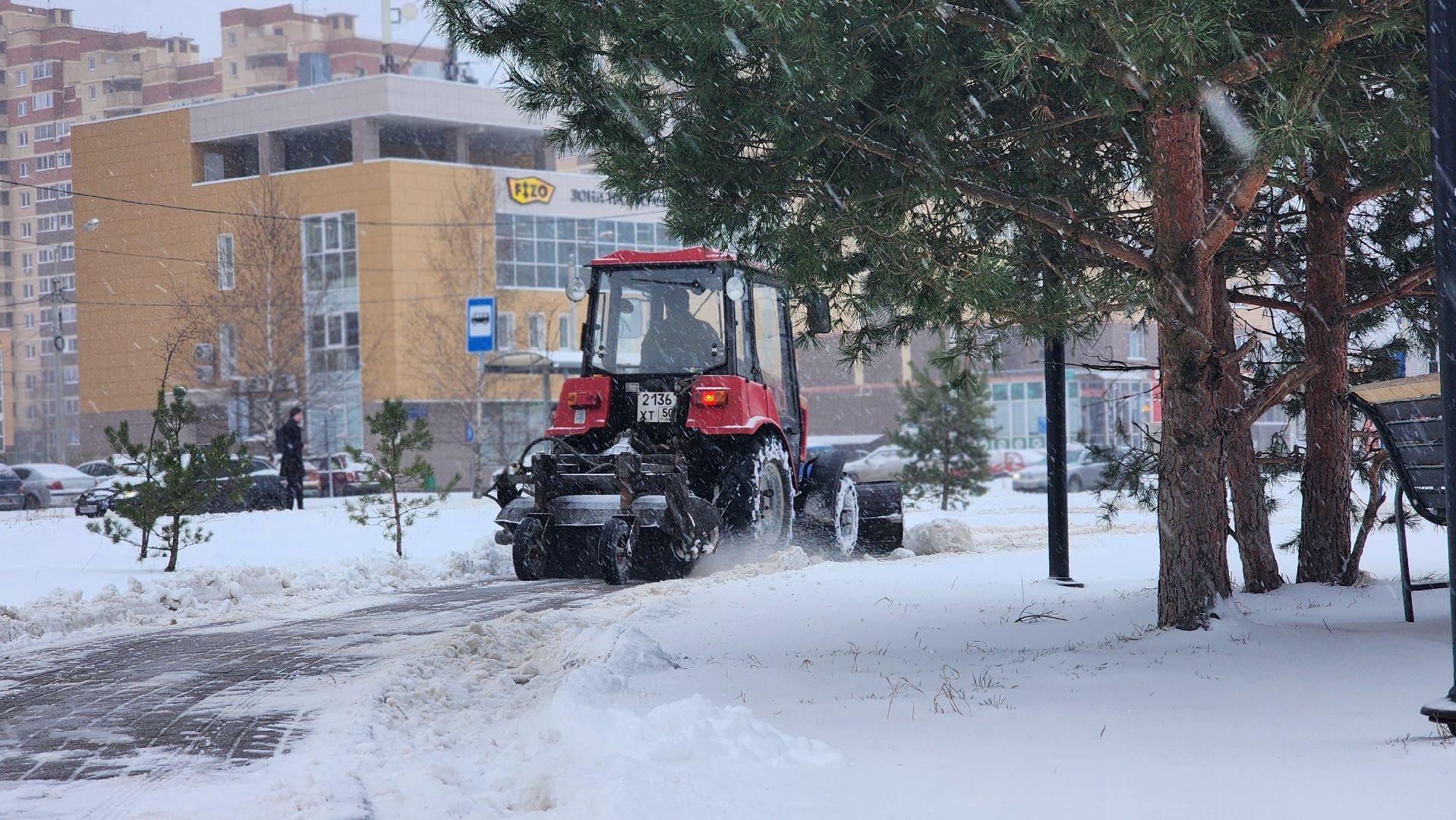 ЖКХ, уборка снега, снегопад, Лосино-Петровский,