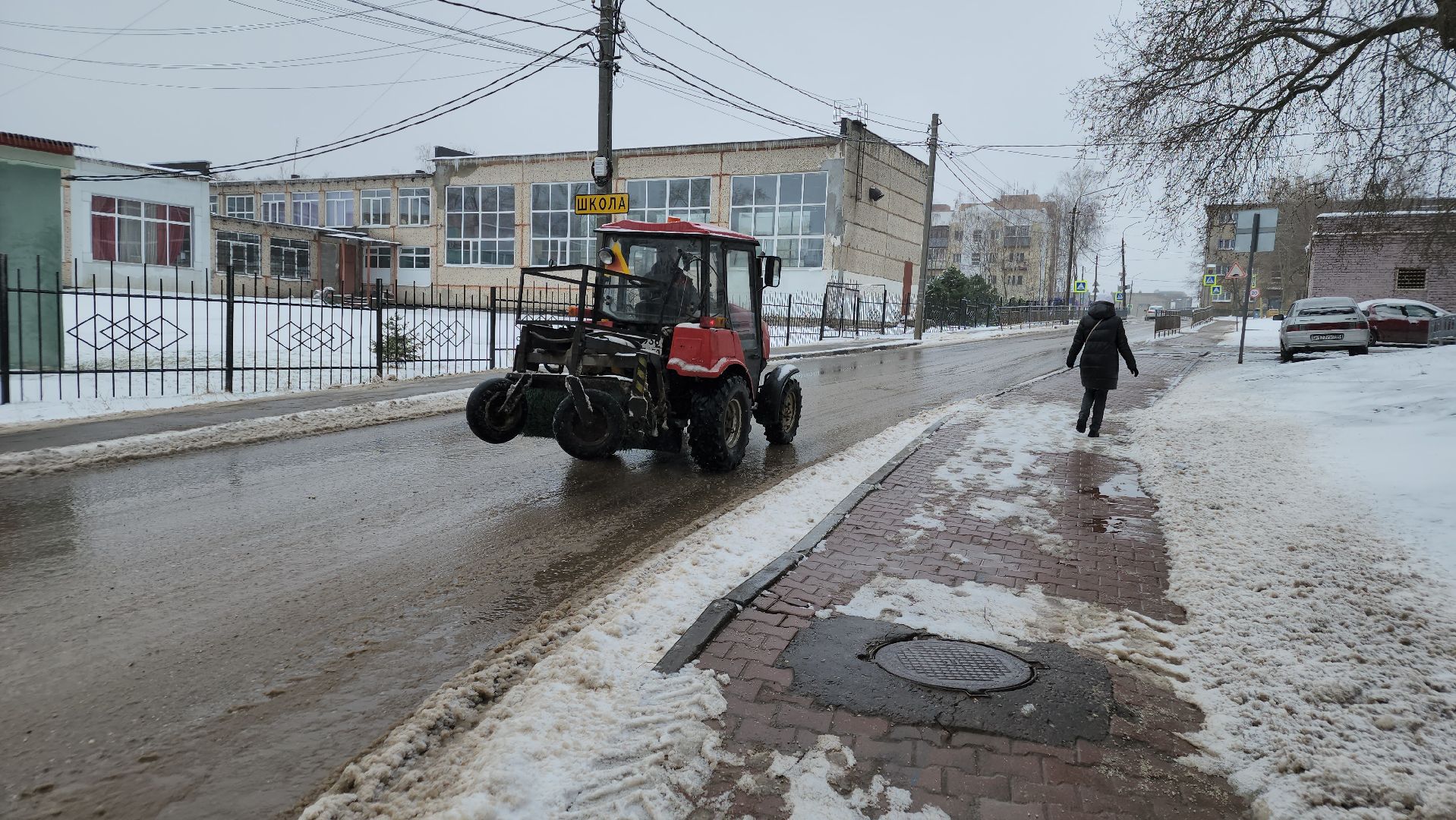 очистка дорог от снега, орехово-зуевский округ,