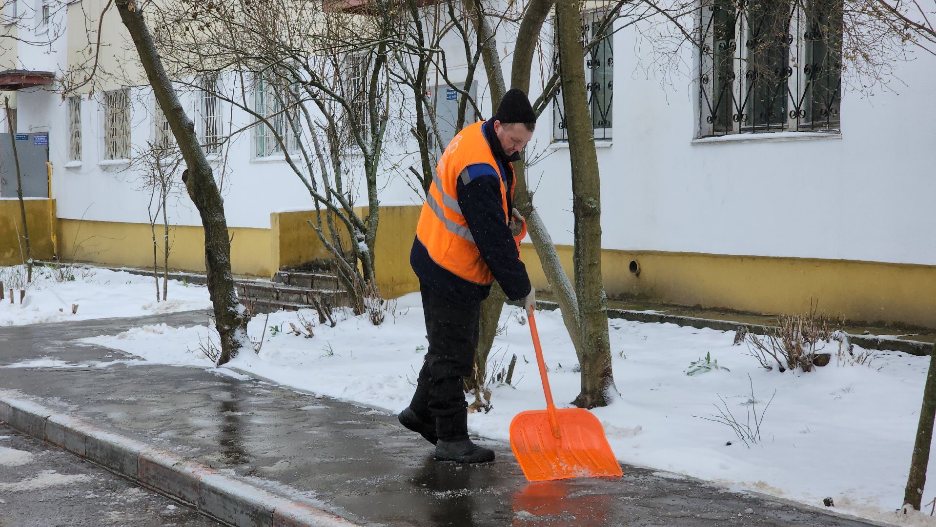 очистка дорог от снега, орехово-зуевский округ,