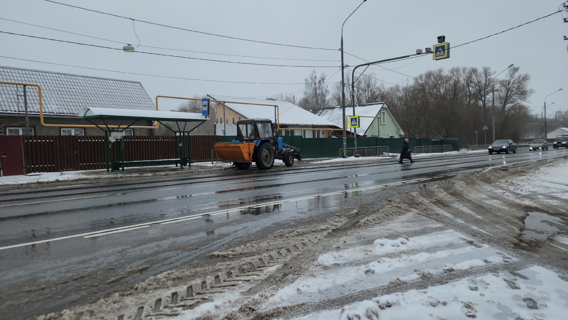 очистка дорог от снега, орехово-зуевский округ,