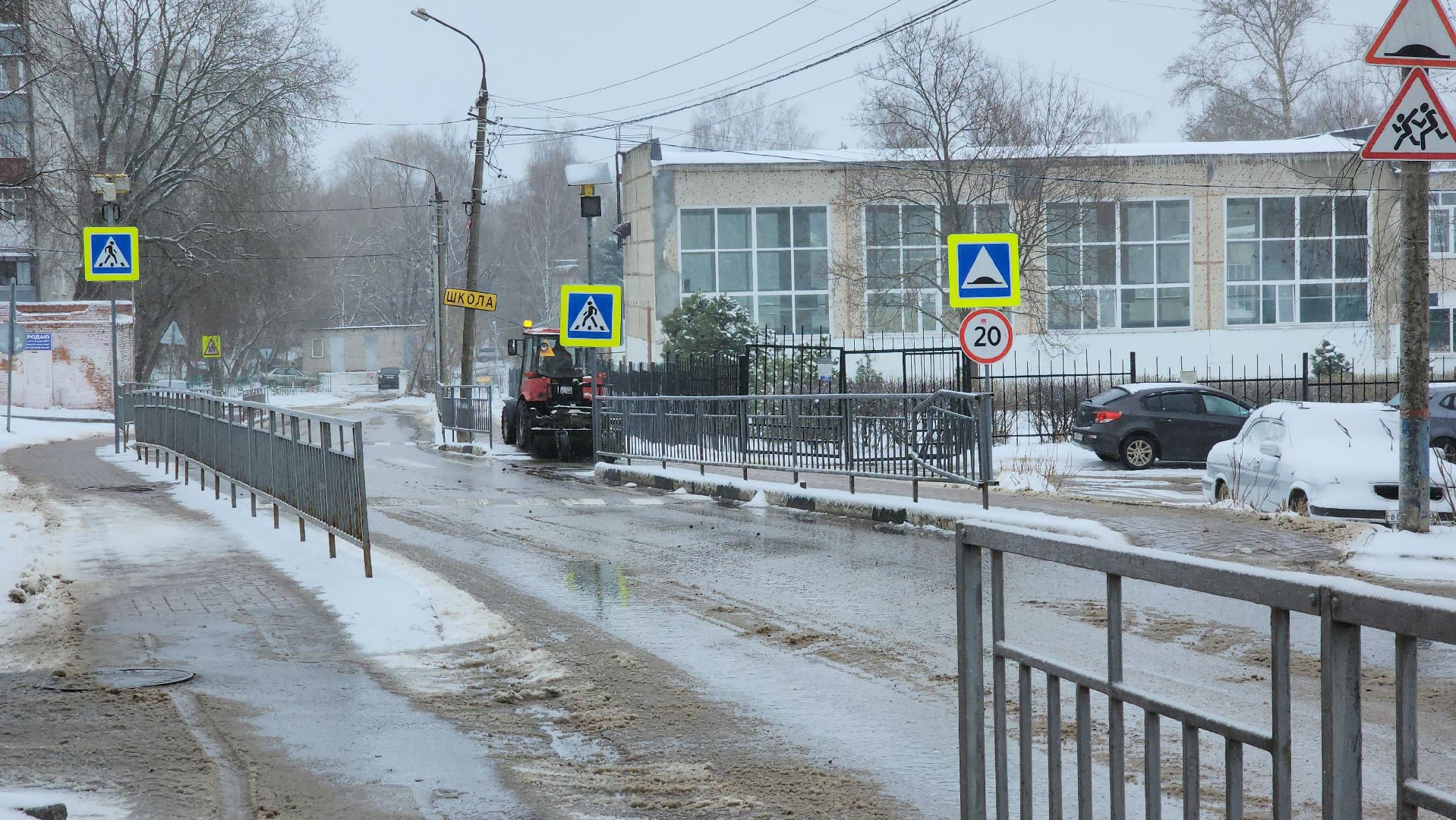 очистка дорог от снега, орехово-зуевский округ,