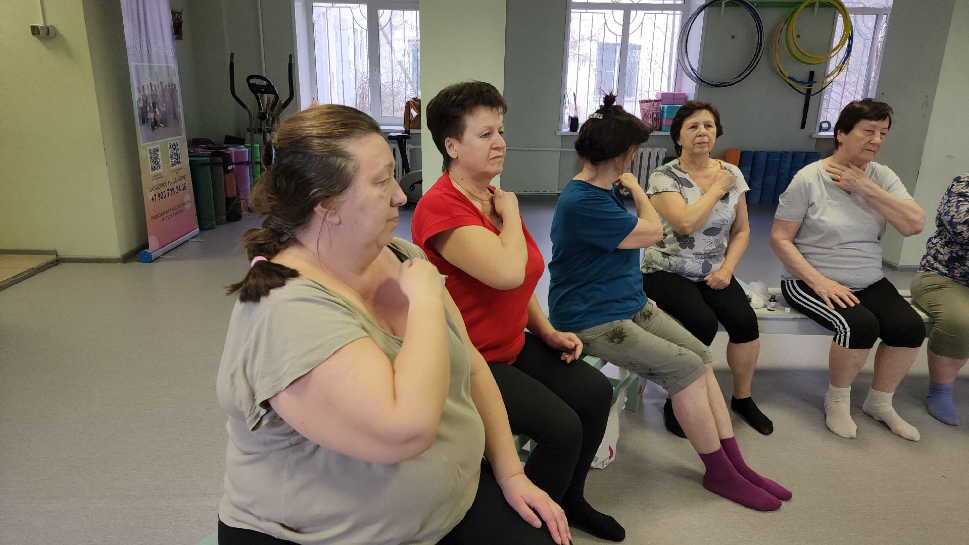 кашира, спорт, активное долголетие, фитнес, гимнастика, ожерелье,