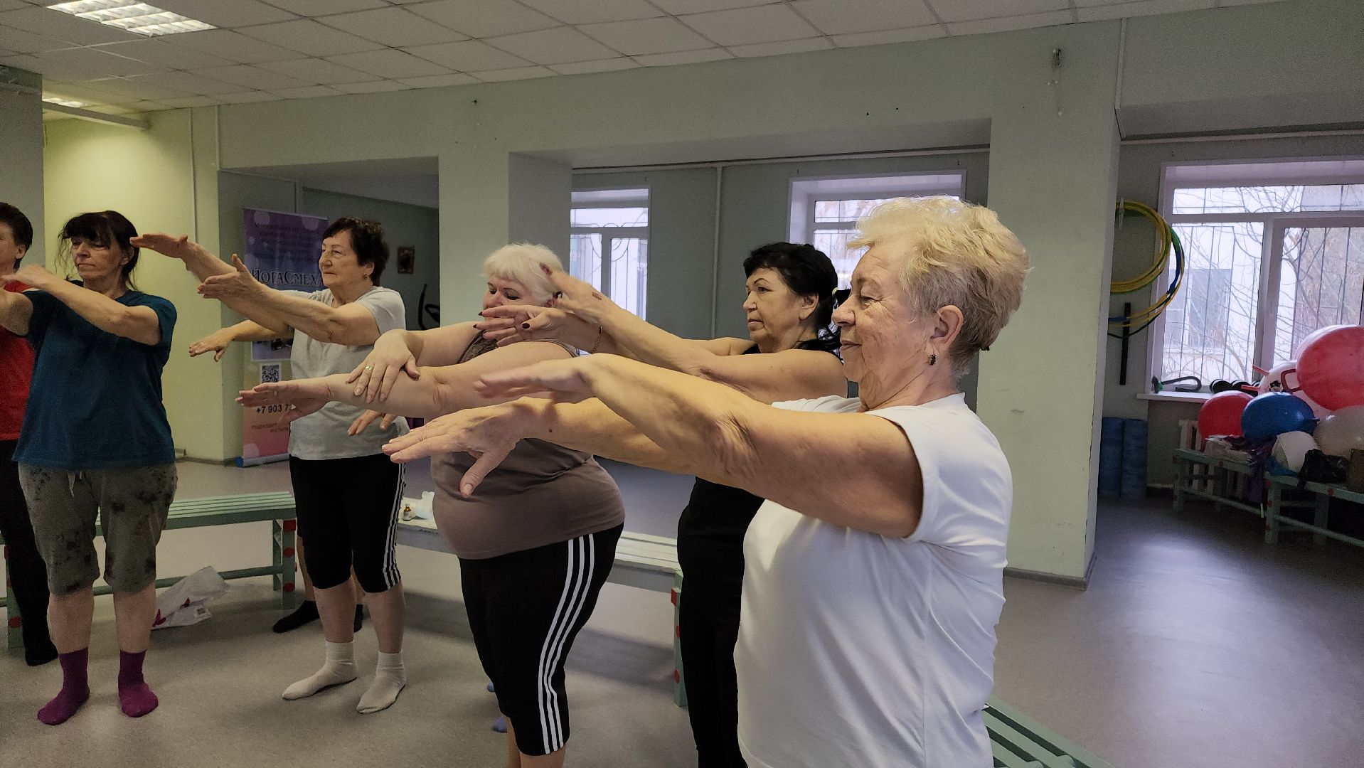 кашира, спорт, активное долголетие, фитнес, гимнастика, ожерелье,