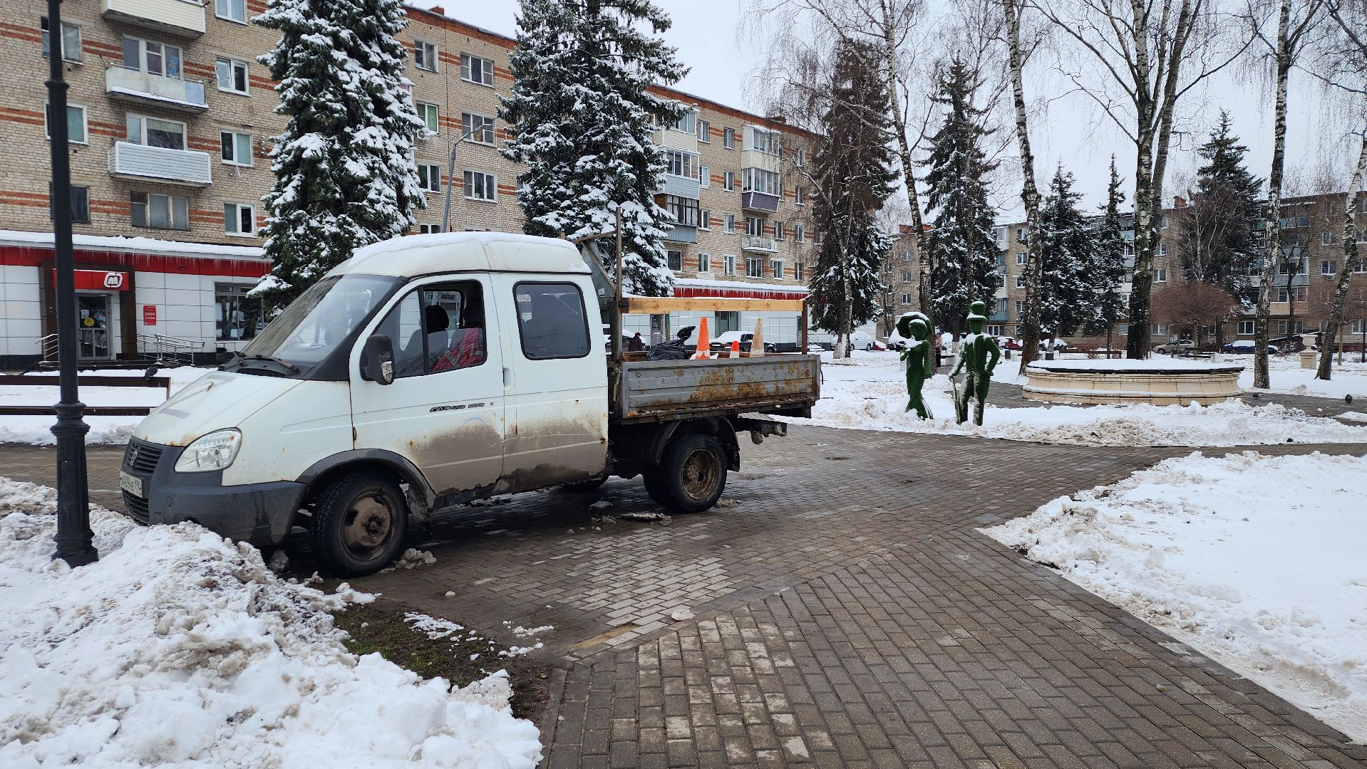 уборка, снегопад, коммунальные службы, Старая Купавна, Богородский городской округ,