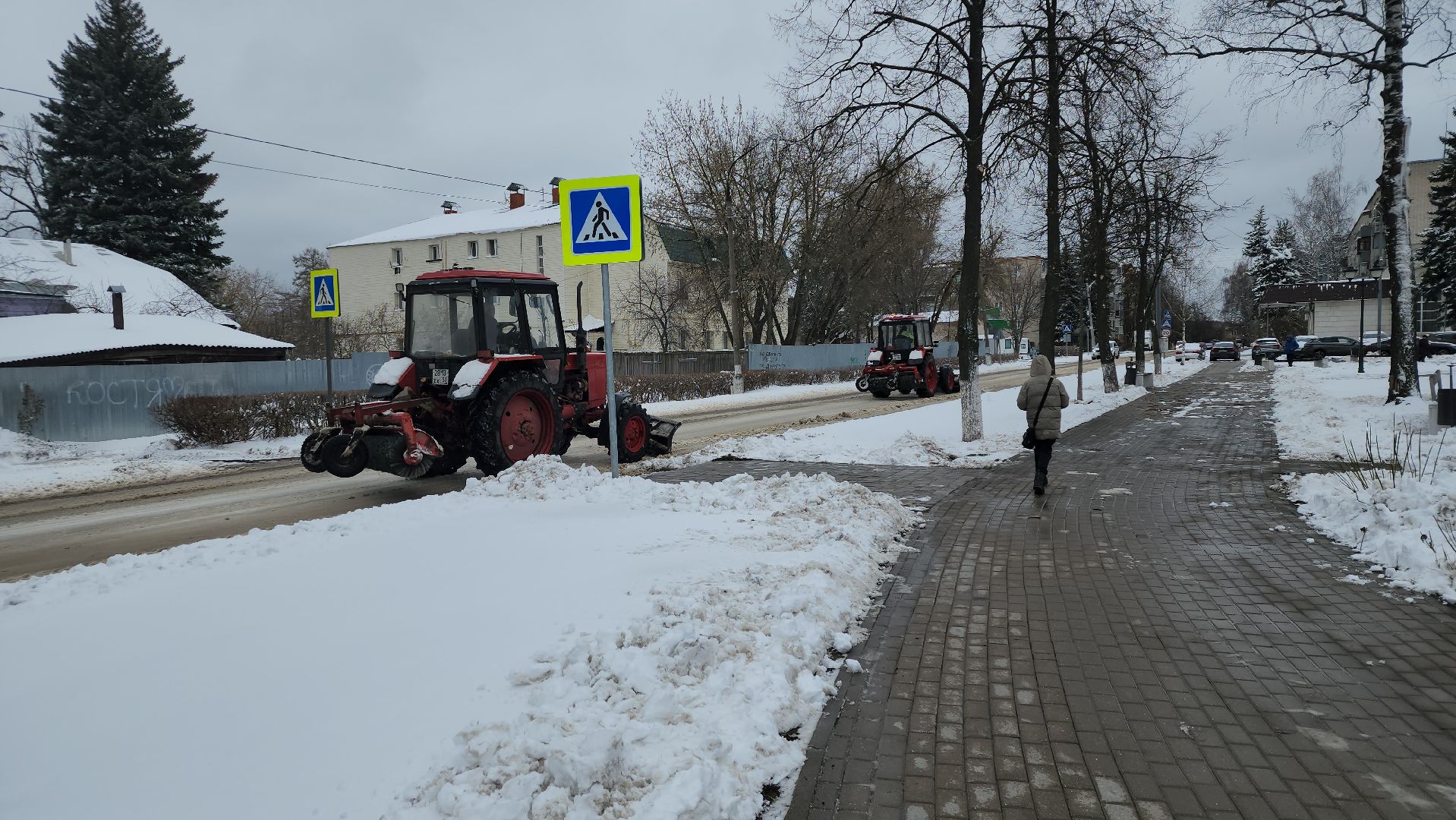 уборка, снегопад, коммунальные службы, Старая Купавна, Богородский городской округ,