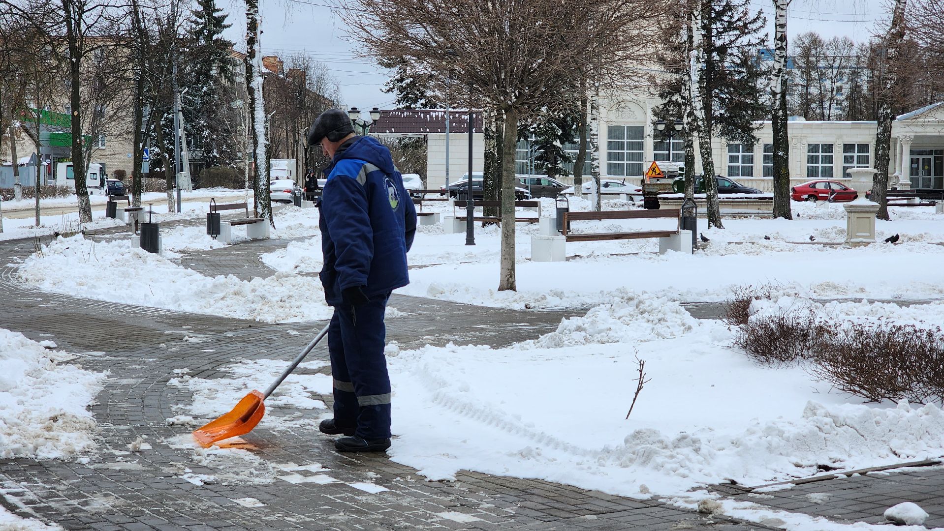 уборка, снегопад, коммунальные службы, Старая Купавна, Богородский городской округ,