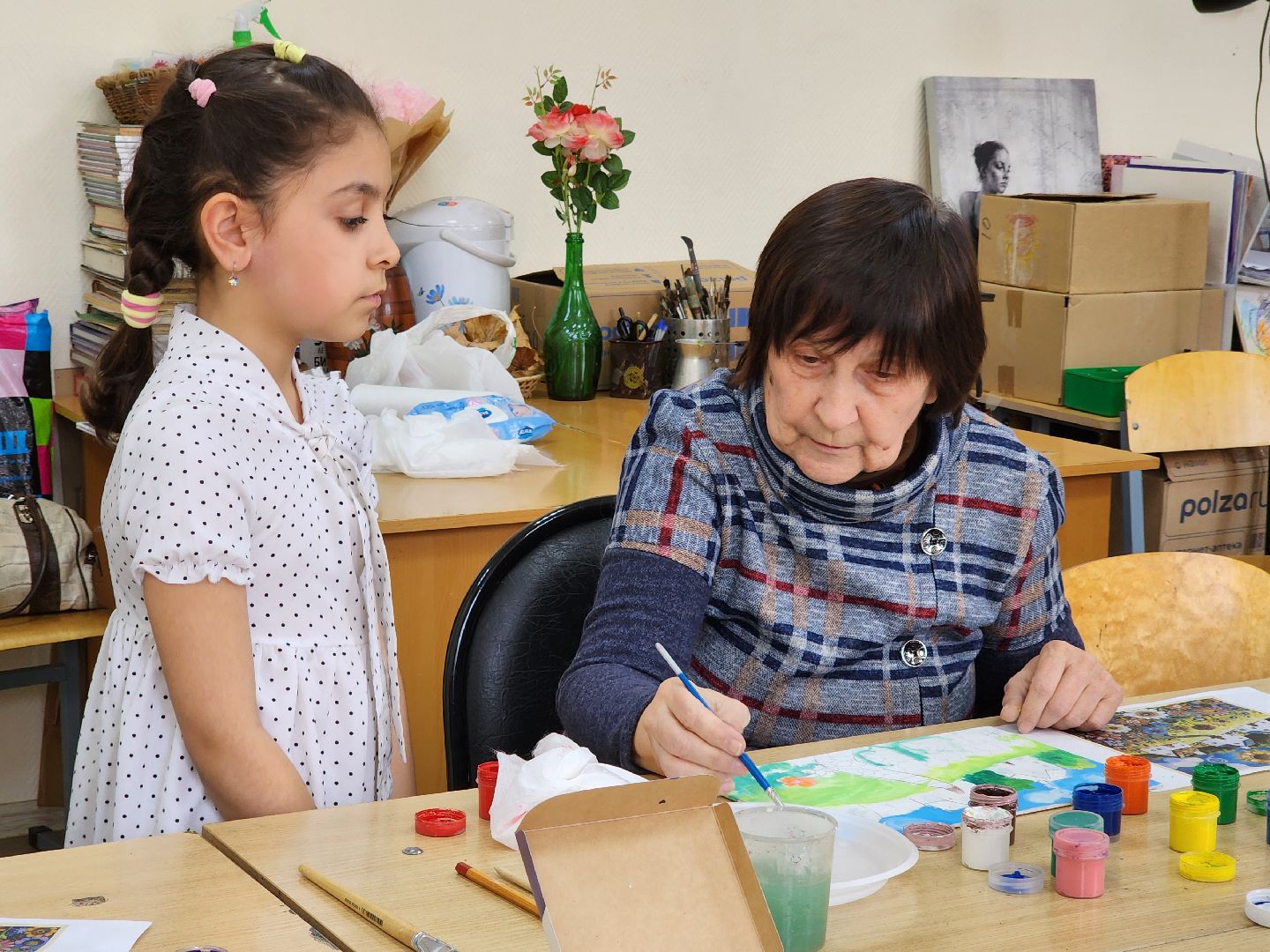 ногинск, жены участников сво, рисование, мастер класс, общество, художник,