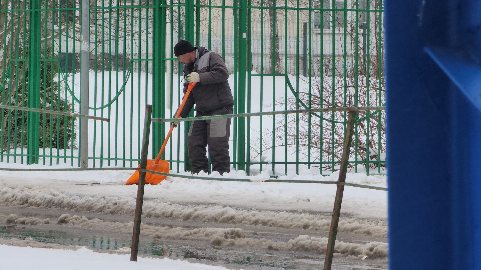 Уборка снега, Лобня, Снег,