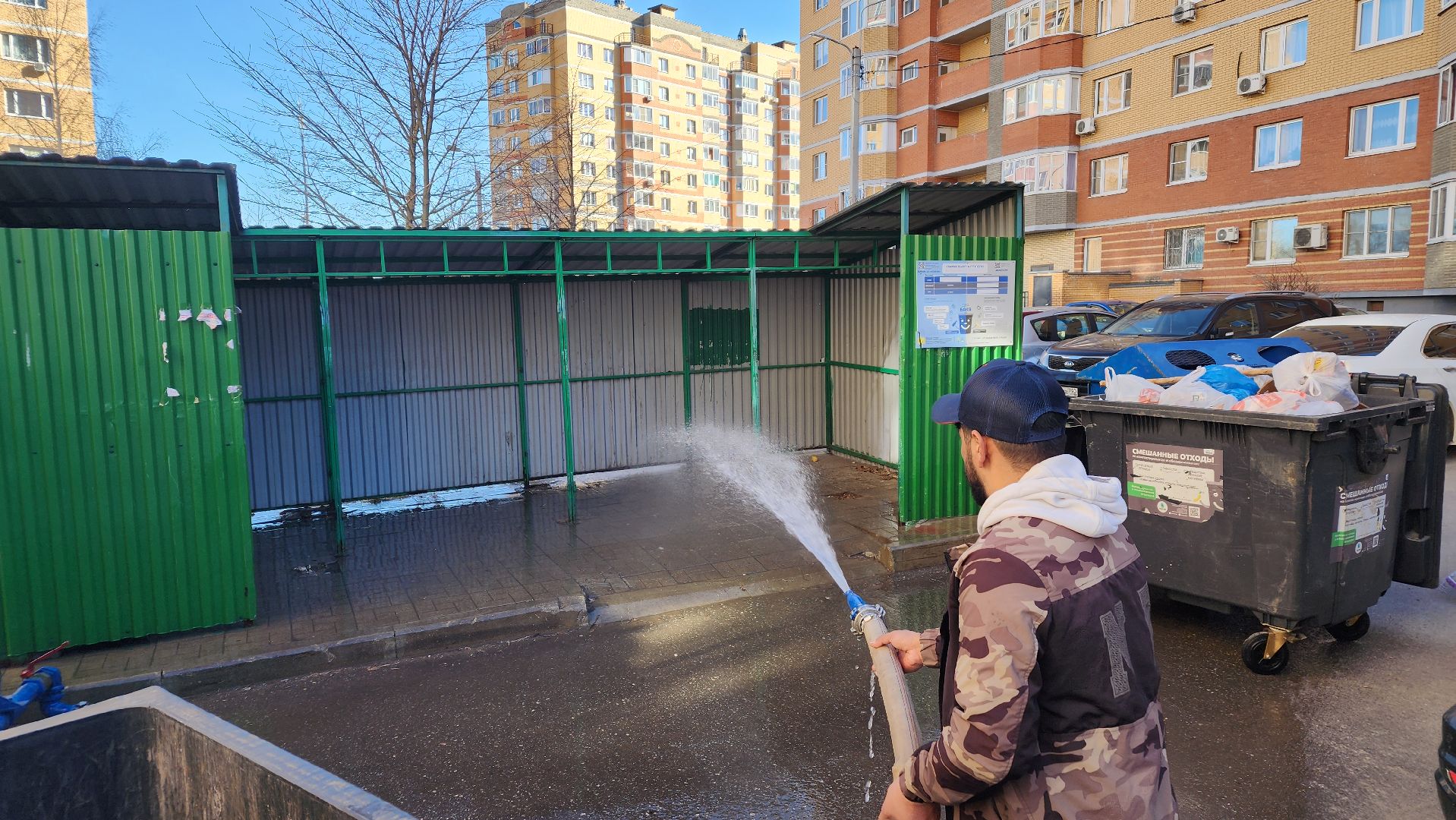 ЖКХ, контейнерные площадки, весенняя уборка, Лосино-Петровский,