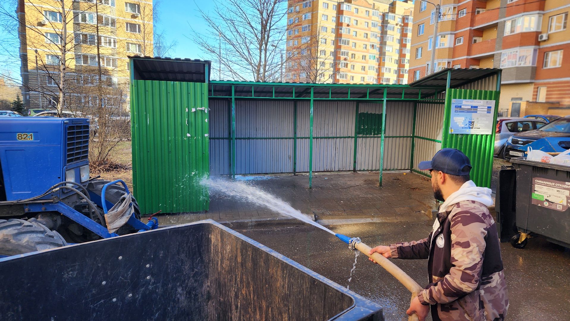 ЖКХ, контейнерные площадки, весенняя уборка, Лосино-Петровский,