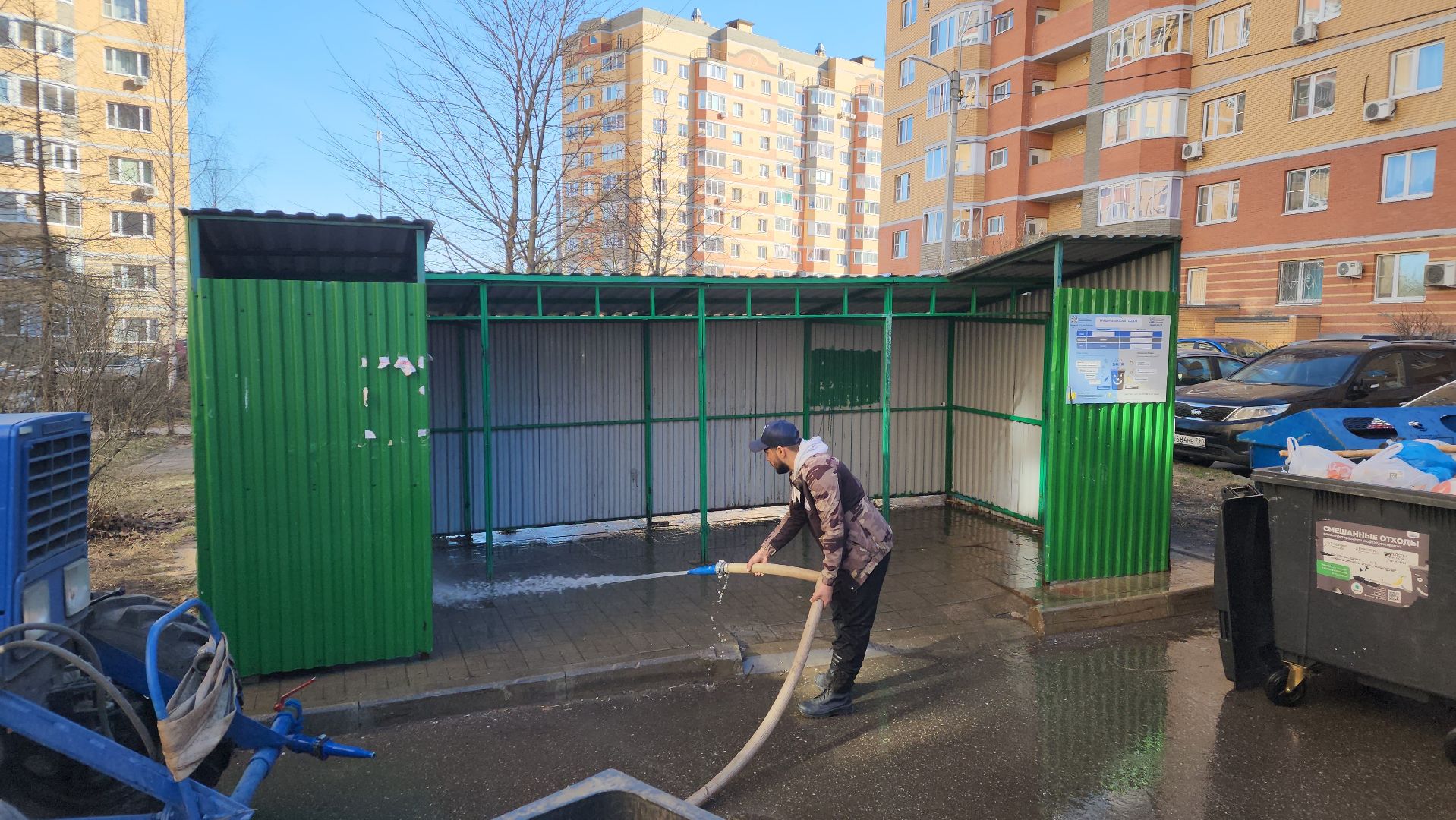 ЖКХ, контейнерные площадки, весенняя уборка, Лосино-Петровский,