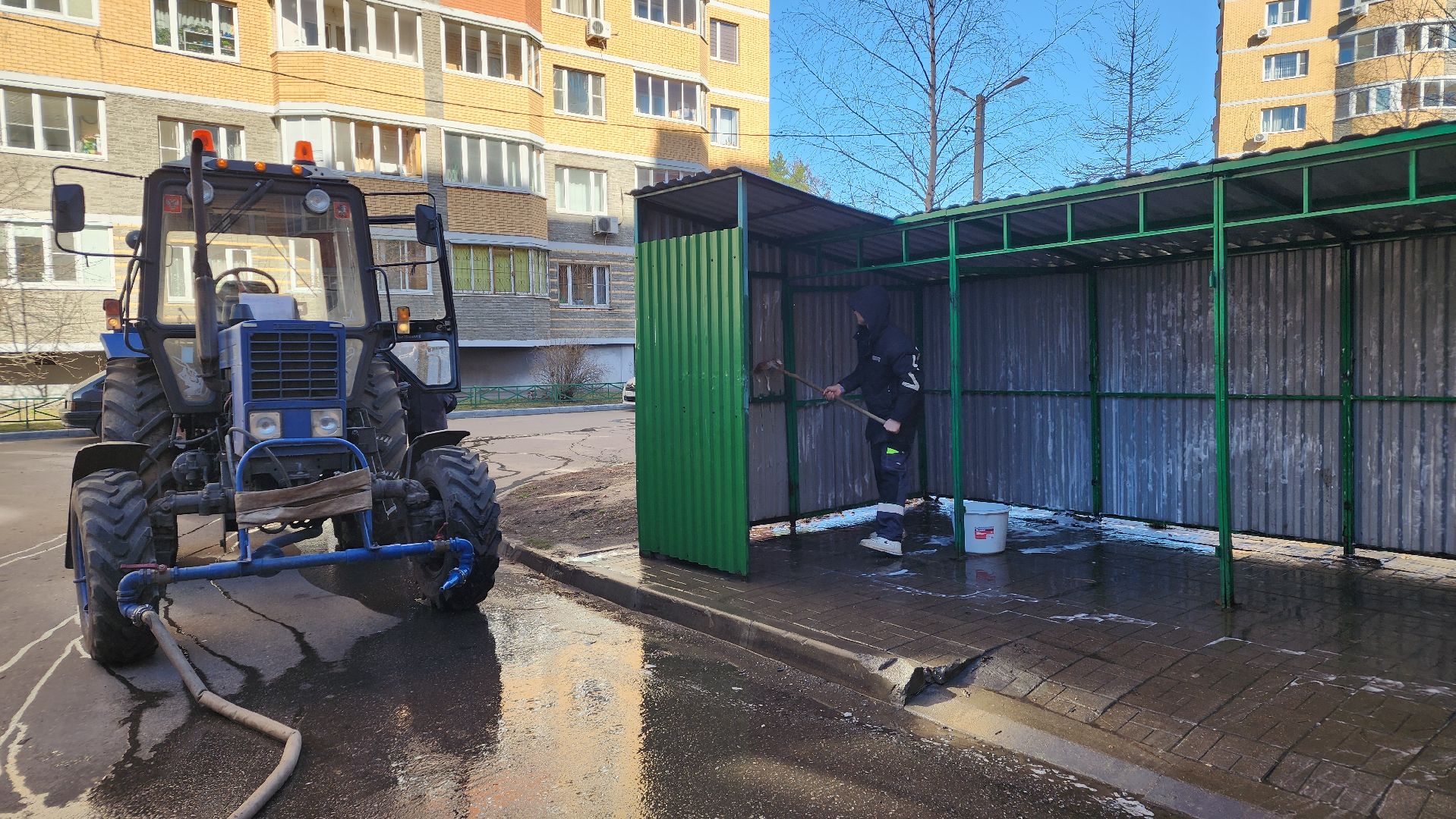 ЖКХ, контейнерные площадки, весенняя уборка, Лосино-Петровский,