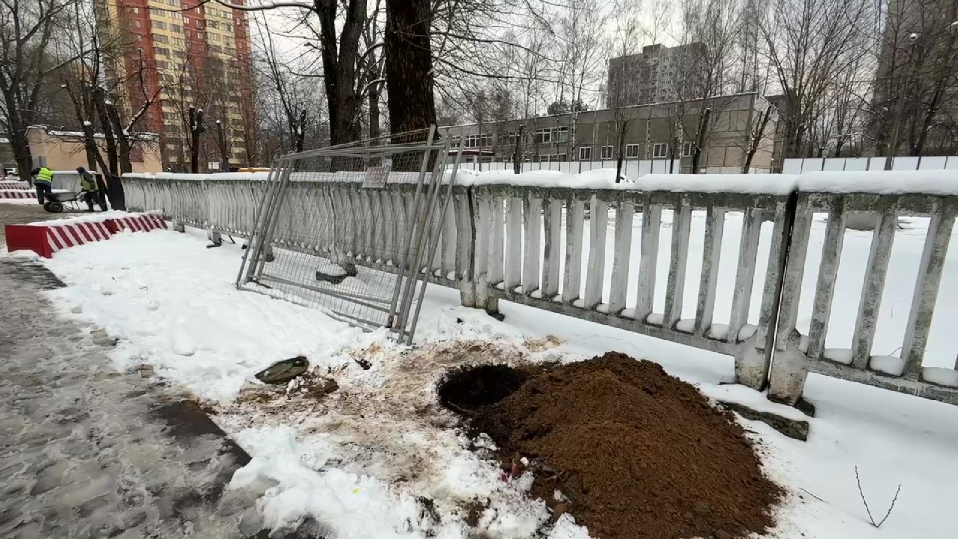 реутов, строительство, детский сад, дорожка,