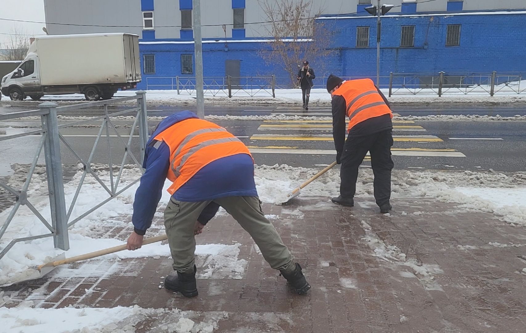 Уборка, Дороги, Снег, Тротуары,