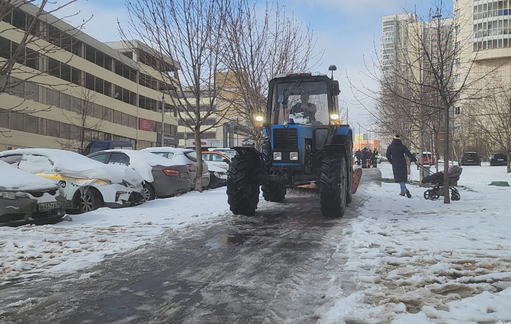 Уборка, Дороги, Снег, Тротуары,