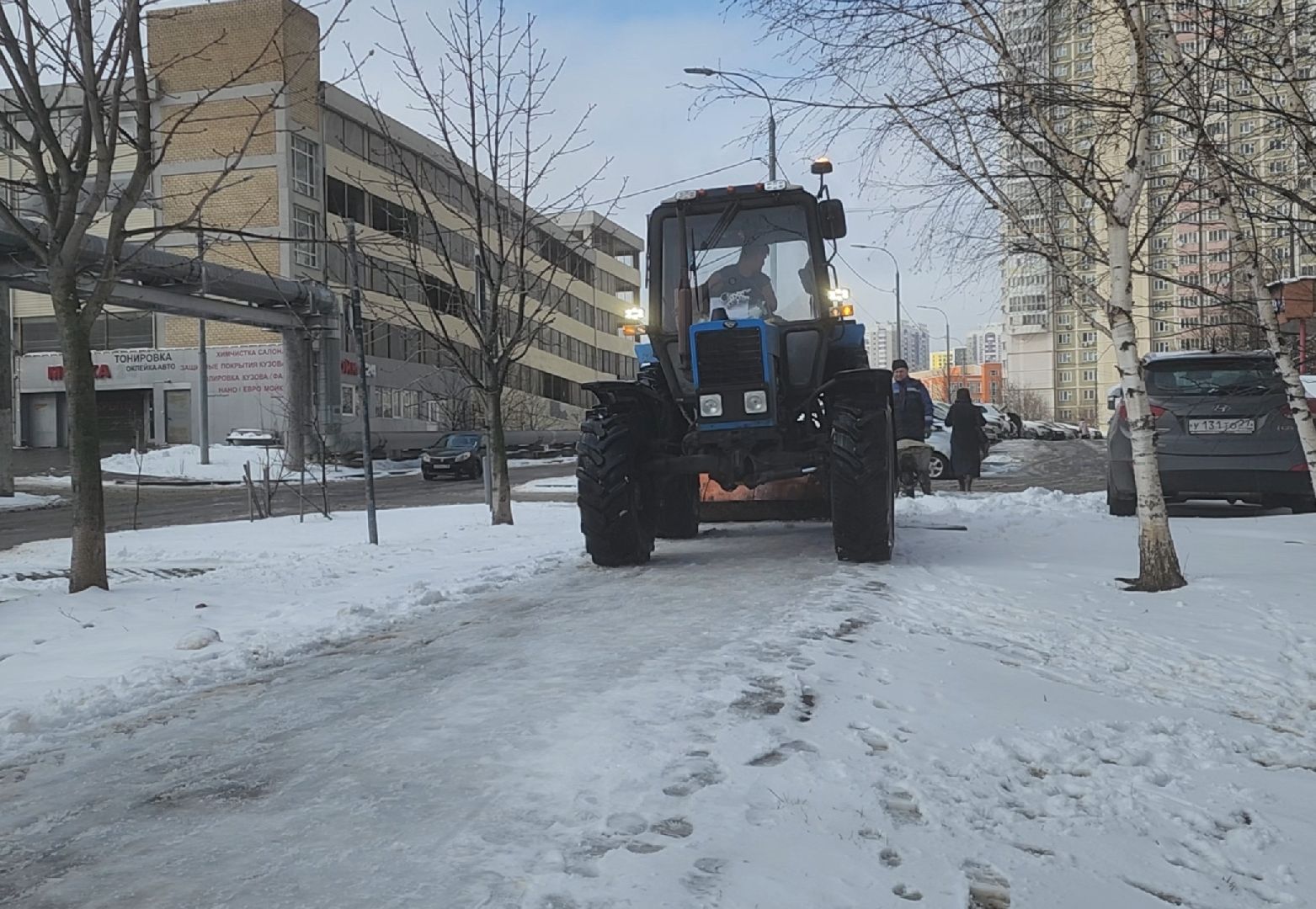 Уборка, Дороги, Снег, Тротуары,