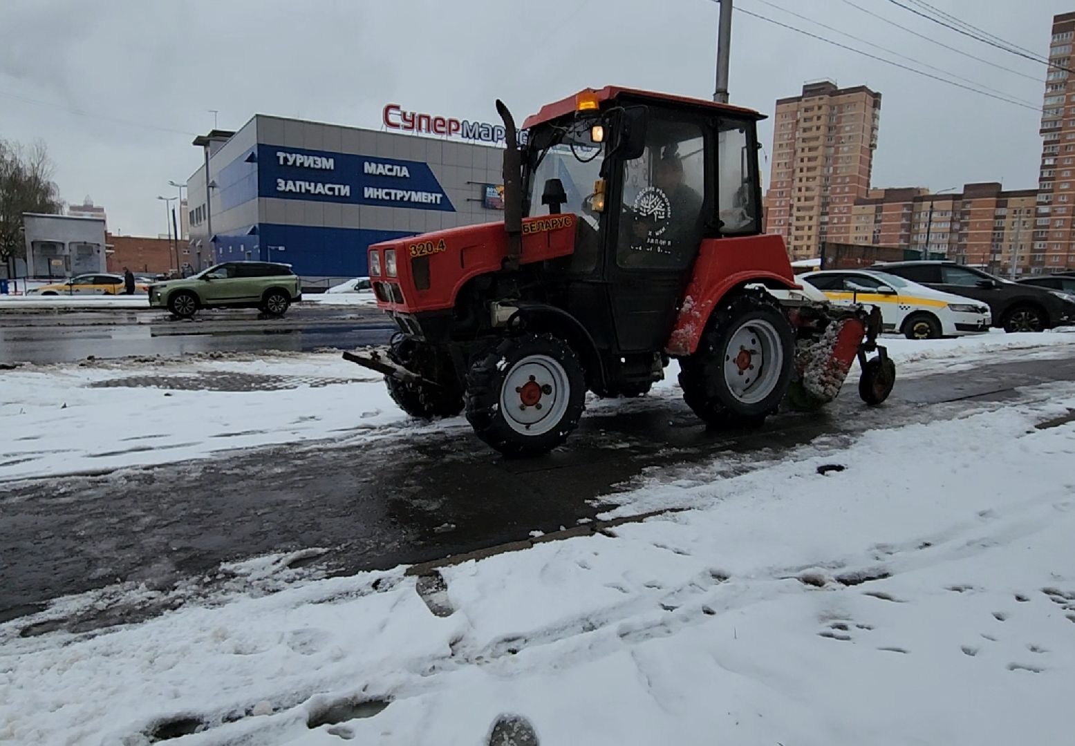 Уборка, Дороги, Снег, Тротуары,