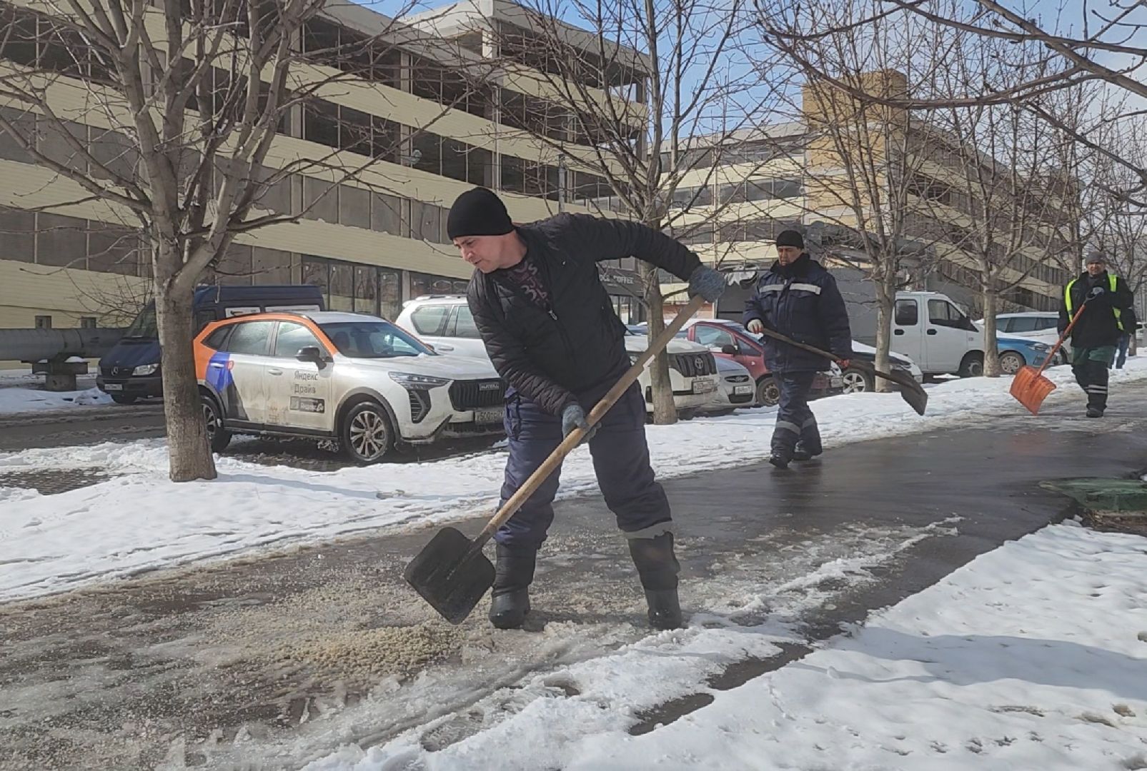 Уборка, Дороги, Снег, Тротуары,