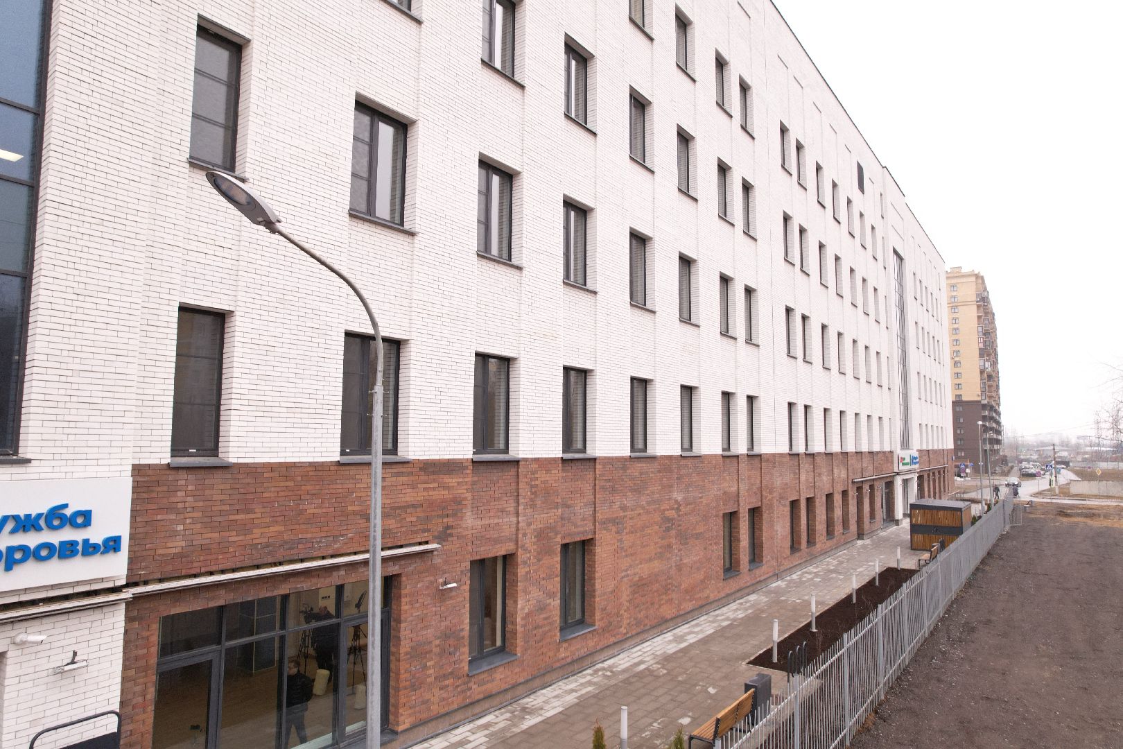 видео с коптера, поликлиника в котельниках, строительство поликлиники,