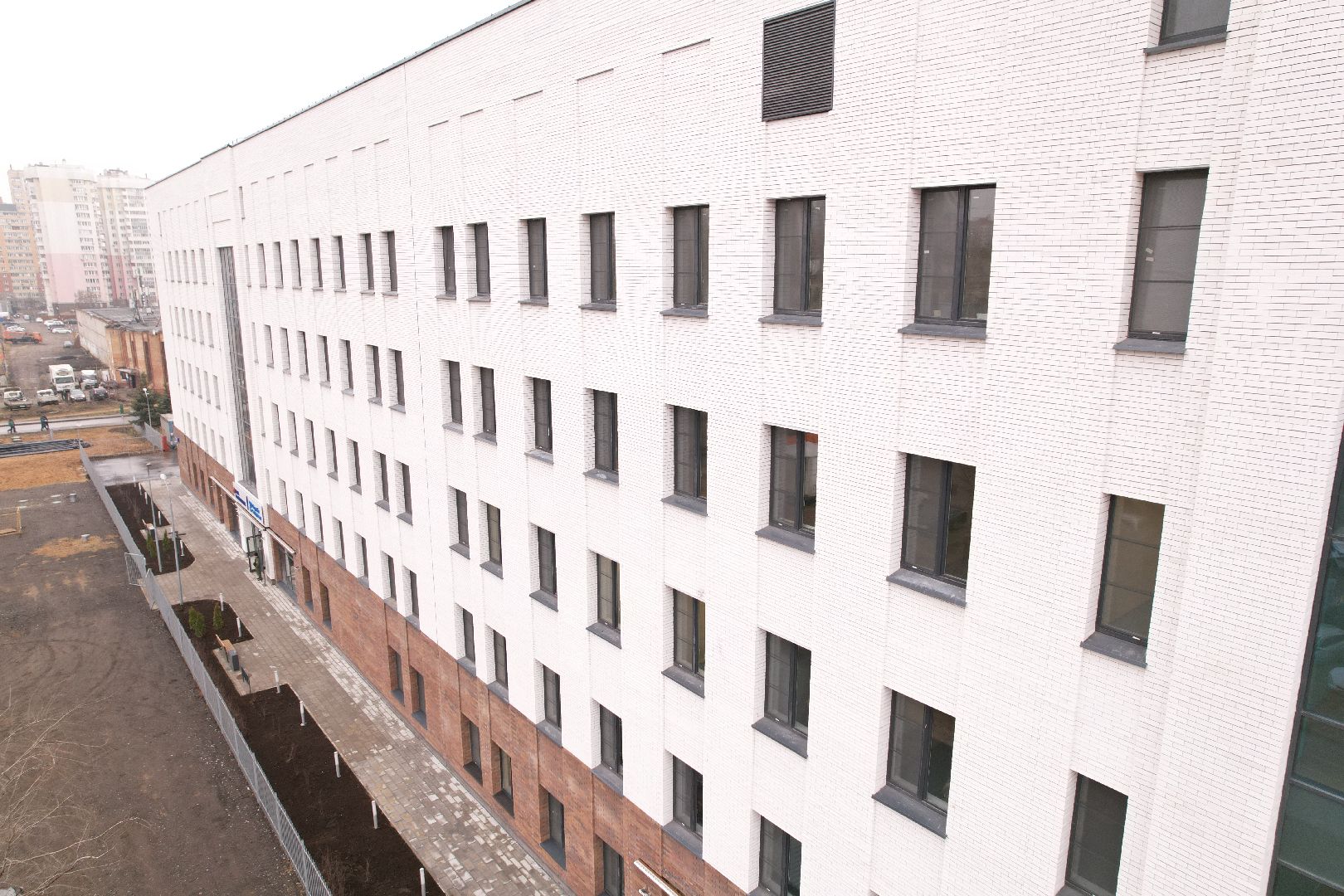 видео с коптера, поликлиника в котельниках, строительство поликлиники,