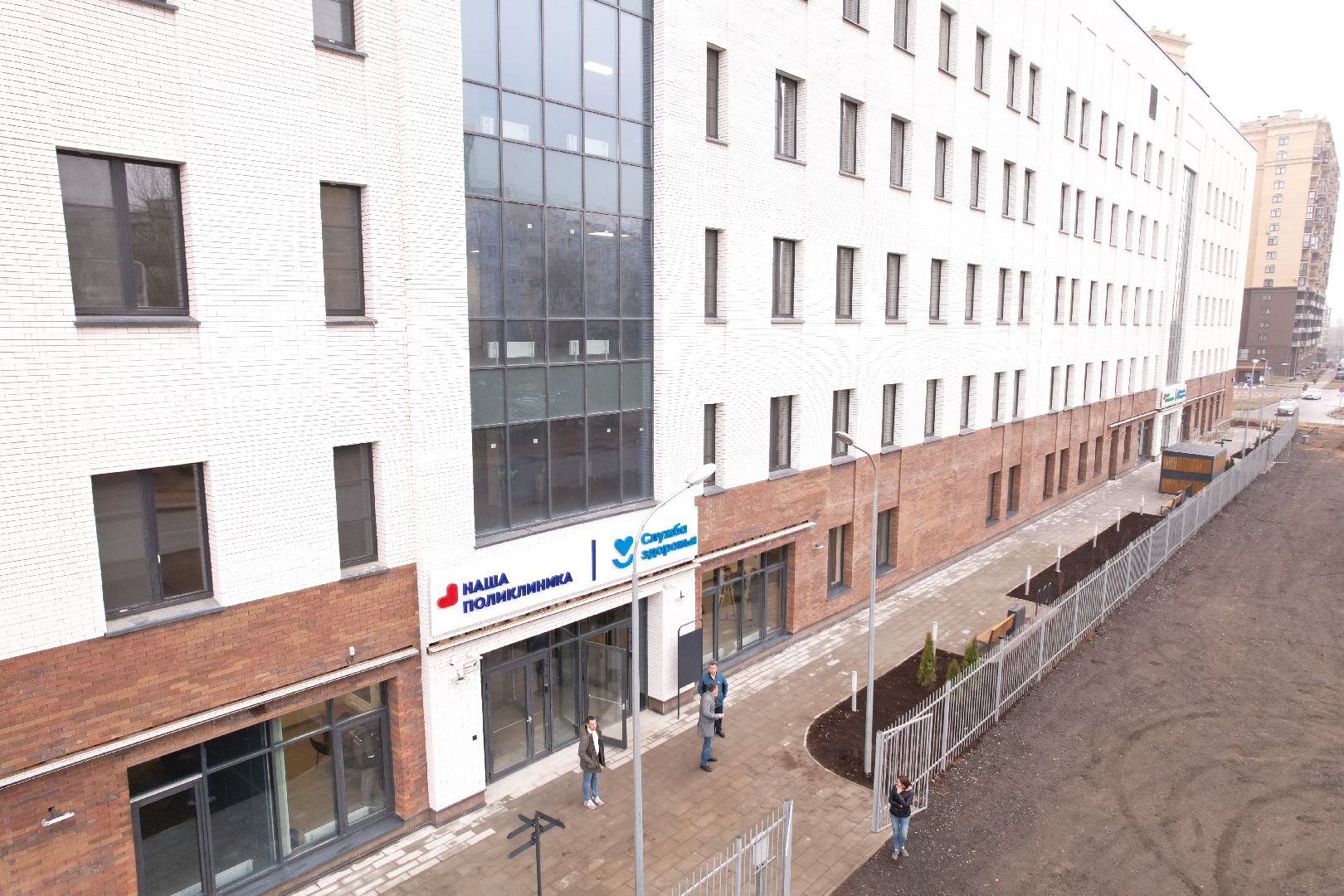 видео с коптера, поликлиника в котельниках, строительство поликлиники,