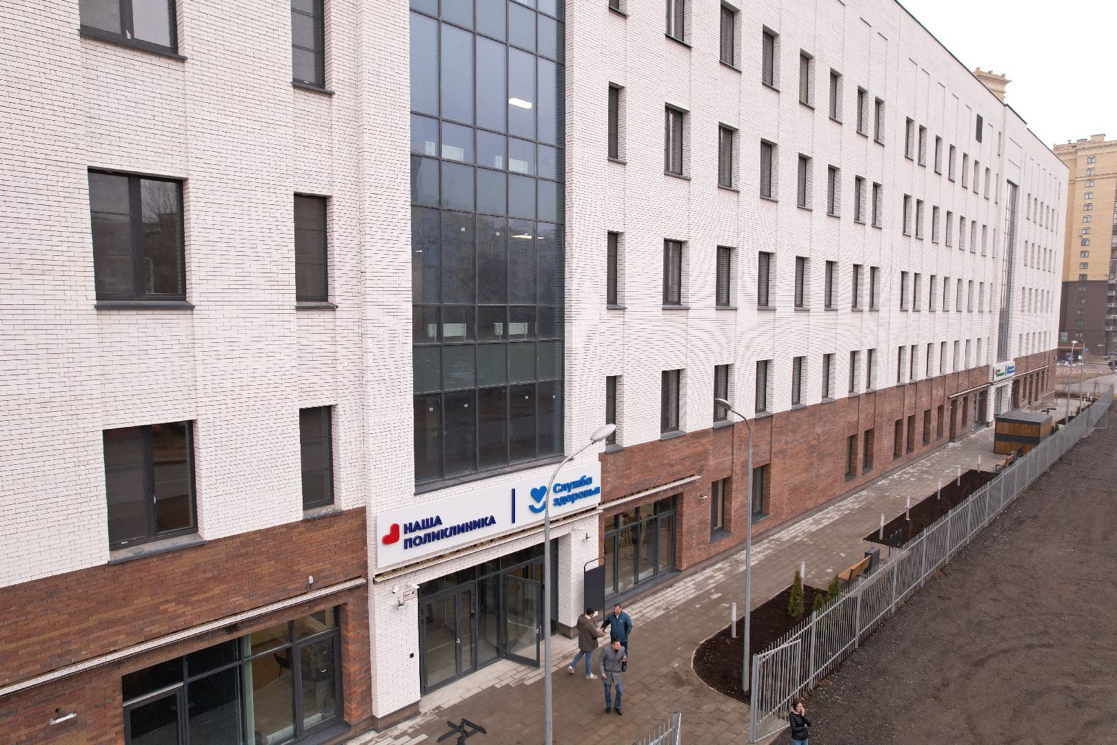 видео с коптера, поликлиника в котельниках, строительство поликлиники,