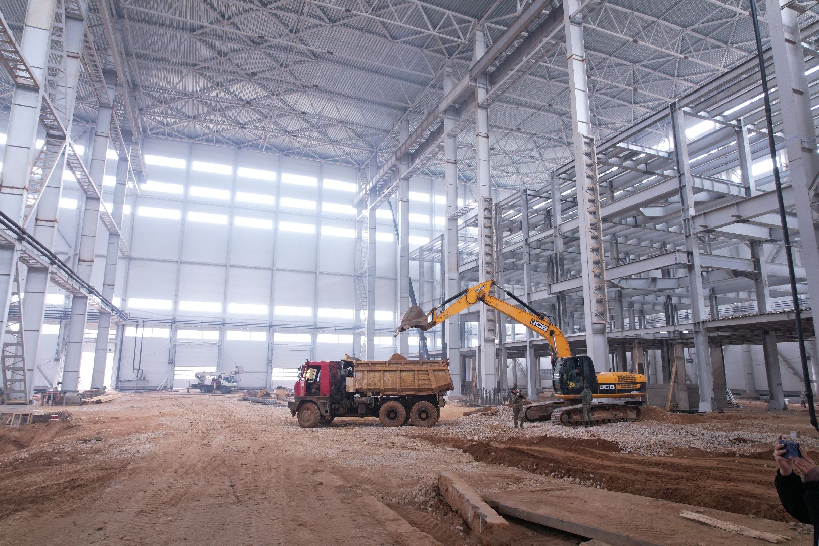 видео с коптера, строительство производственного предприятия в можайске,