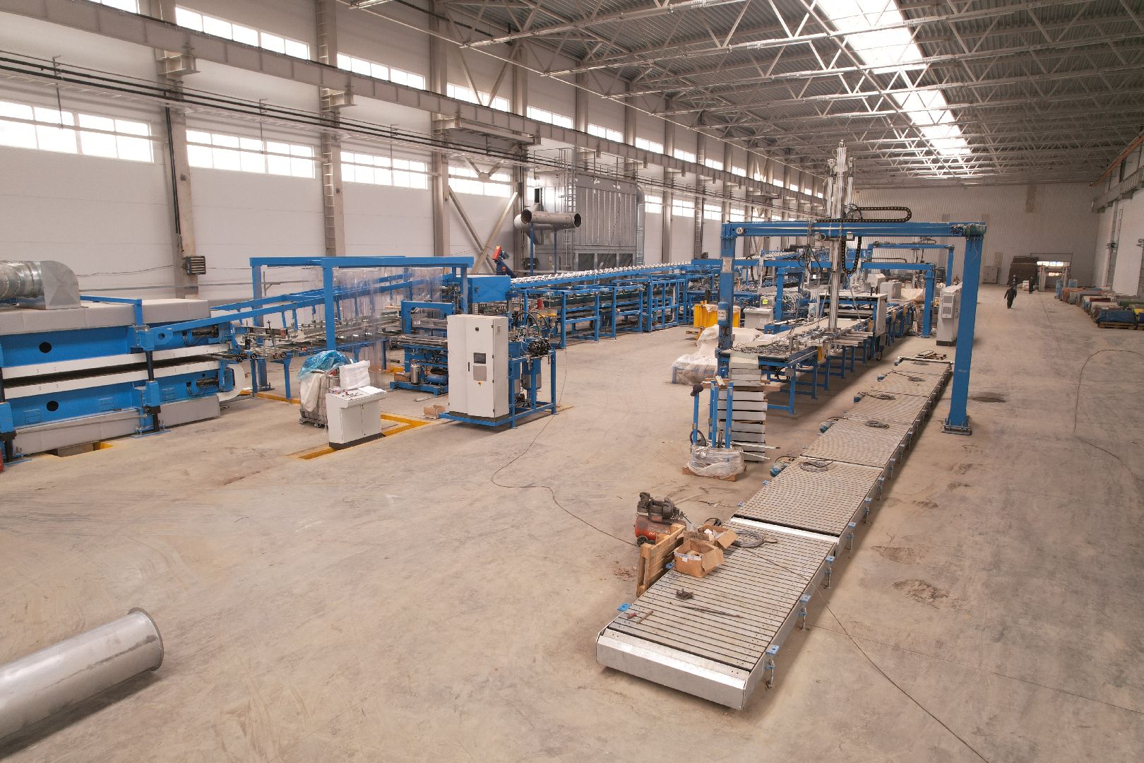 видео с коптера, строительство производственного предприятия в можайске,