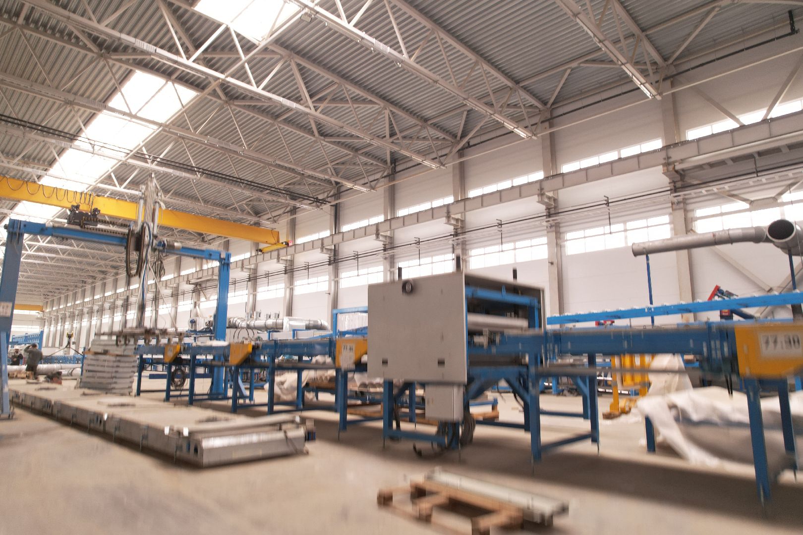 видео с коптера, строительство производственного предприятия в можайске,