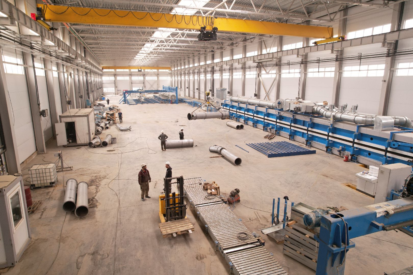 видео с коптера, строительство производственного предприятия в можайске,