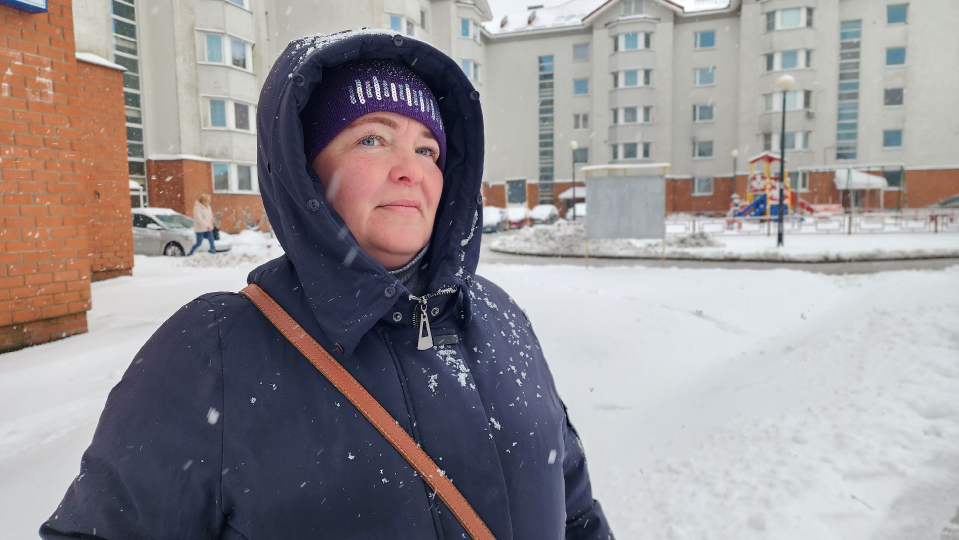 снегопад, истра, уборка дворов, благоустройство,