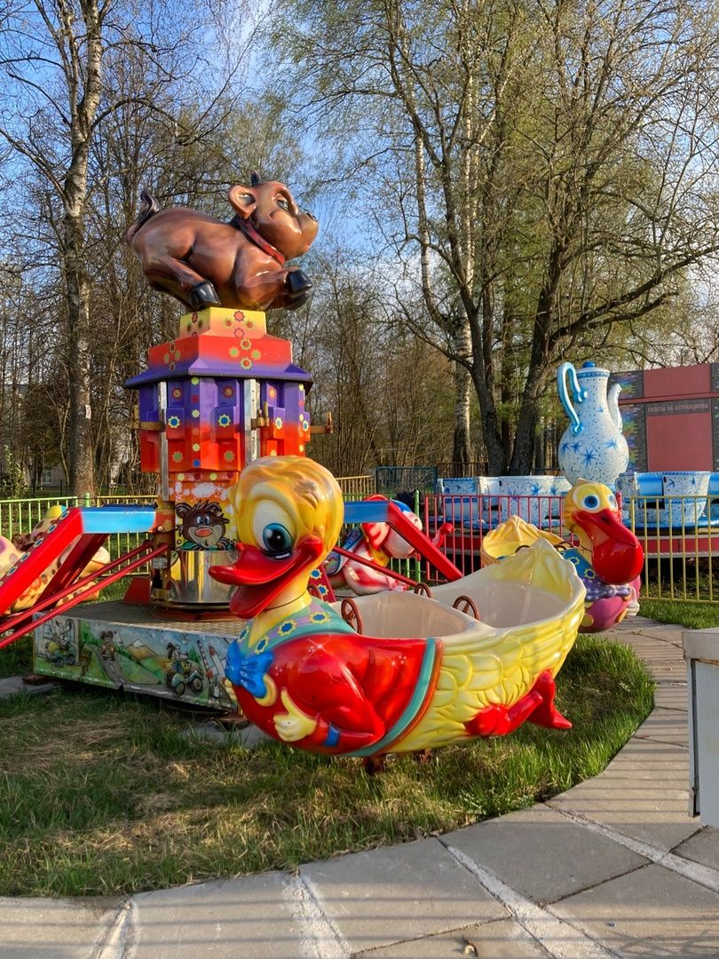 Солнечногорск, парк, дети, аттракционы, развлечения