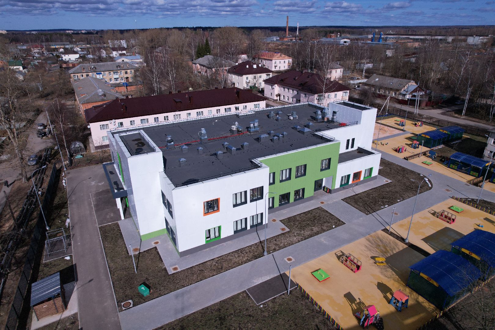 видео с коптера, дошкольное отделение 21, обучение детей с расстройством аутистического спектра,