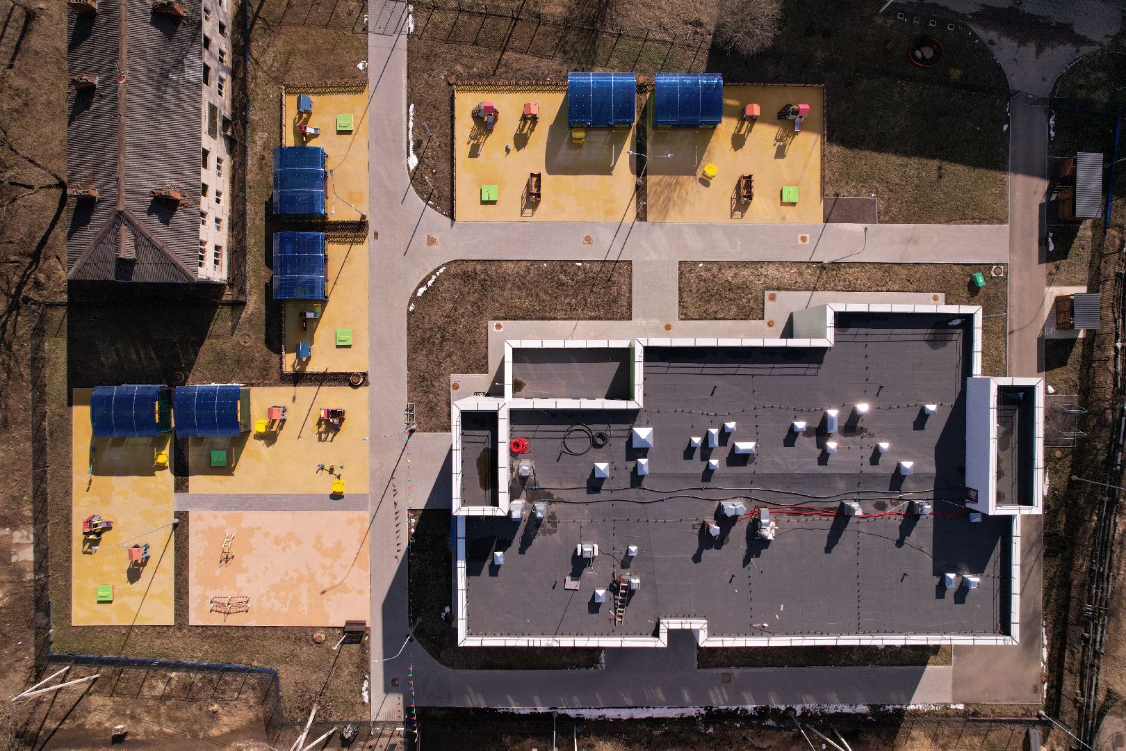 видео с коптера, дошкольное отделение 21, обучение детей с расстройством аутистического спектра,