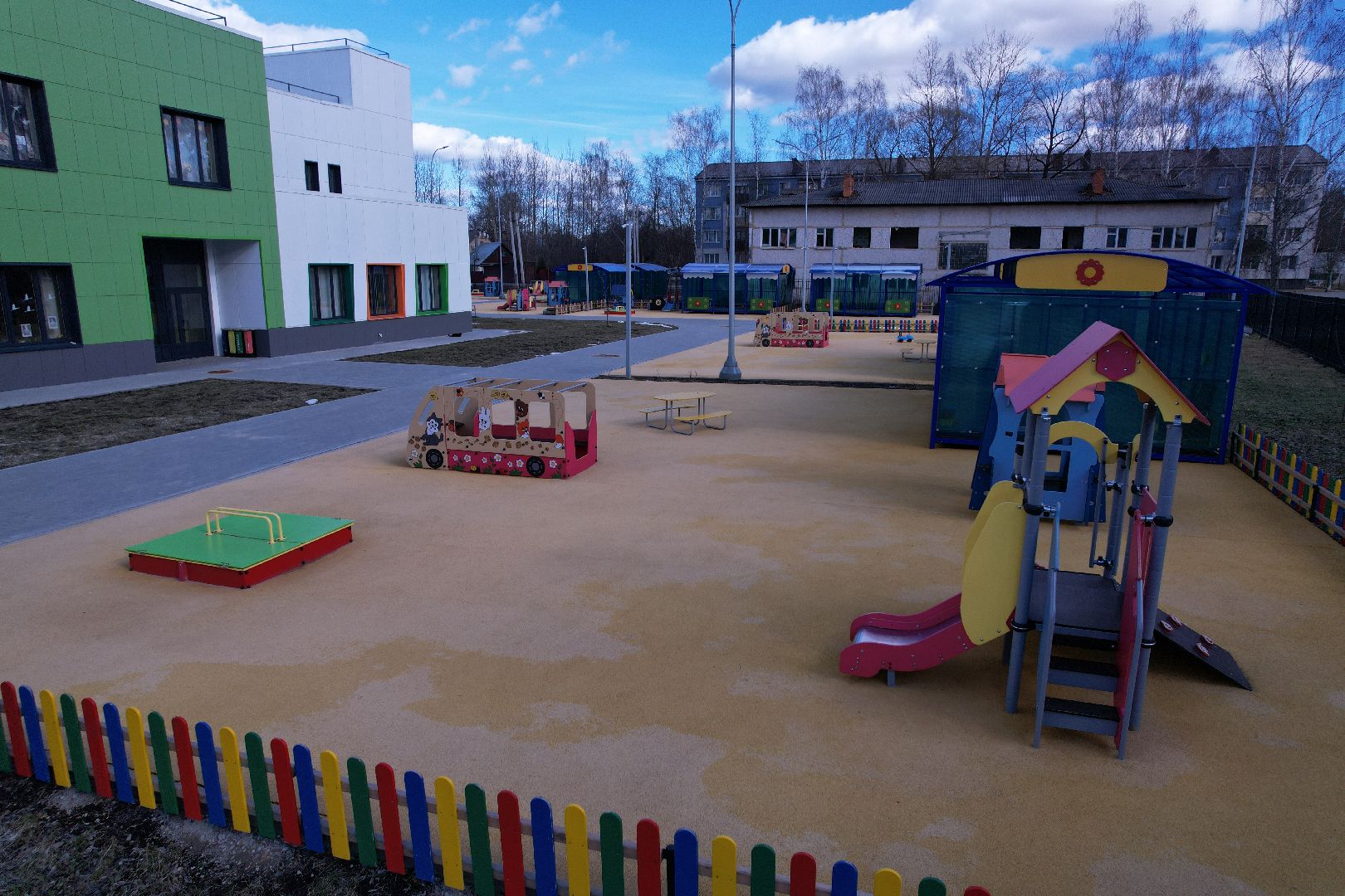 видео с коптера, дошкольное отделение 21, обучение детей с расстройством аутистического спектра,