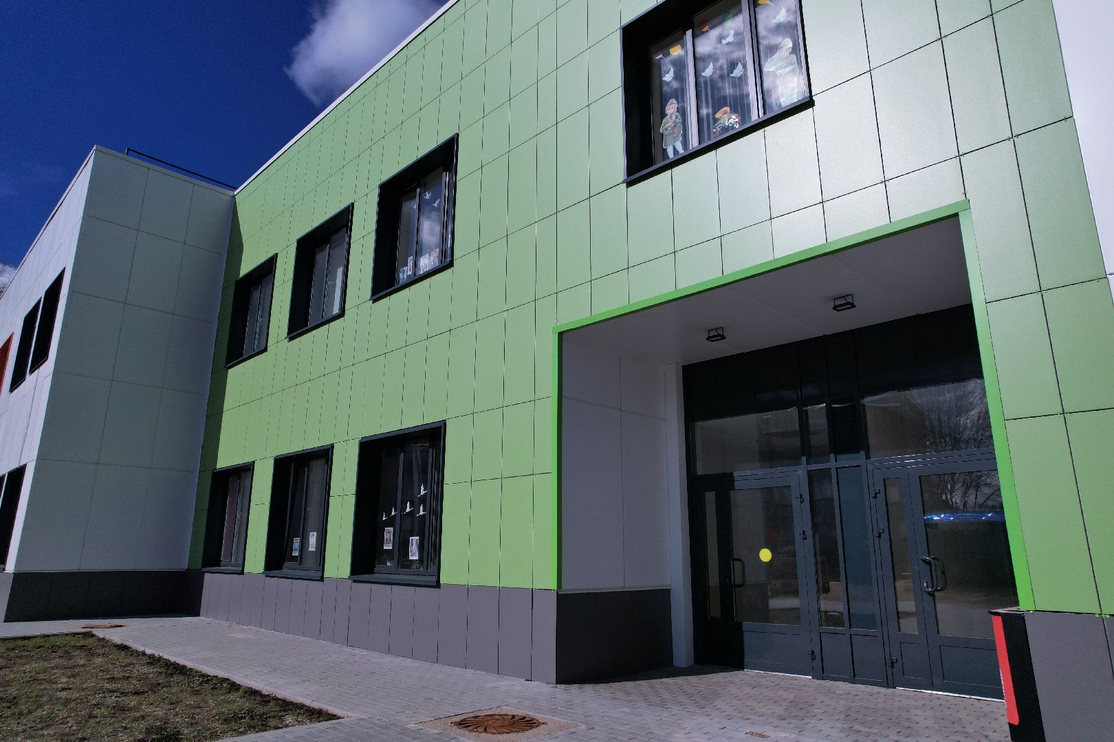 видео с коптера, дошкольное отделение 21, обучение детей с расстройством аутистического спектра,