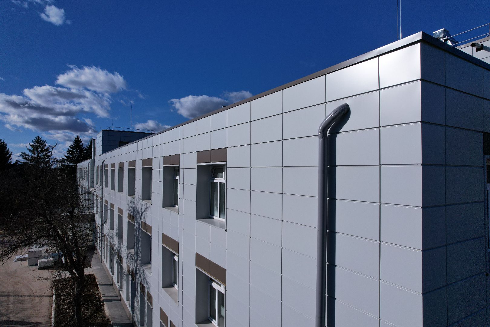 видео с коптера, волоколамская больница, строительство осташевского отделения, медицина волоколамска,