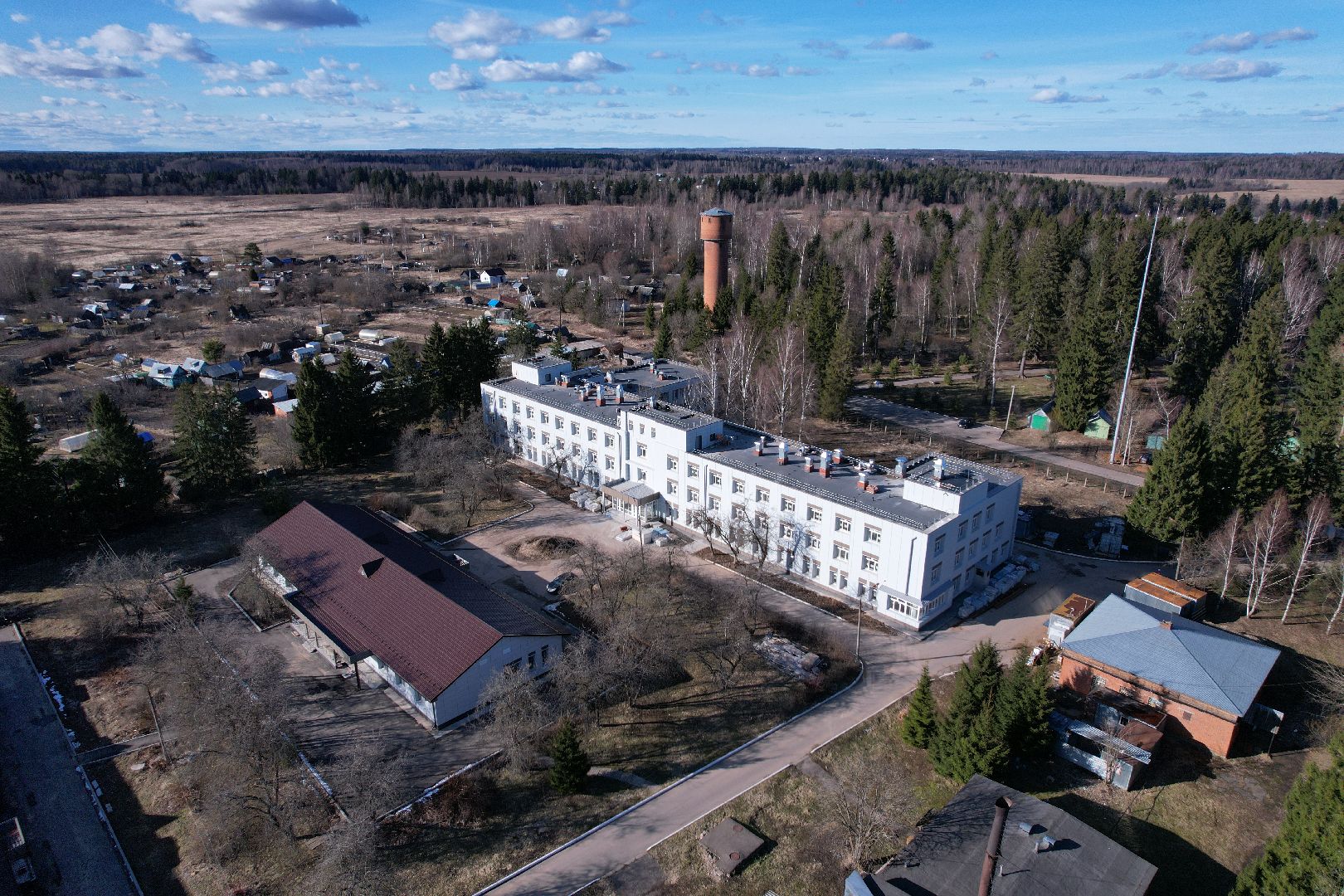 видео с коптера, волоколамская больница, строительство осташевского отделения, медицина волоколамска,