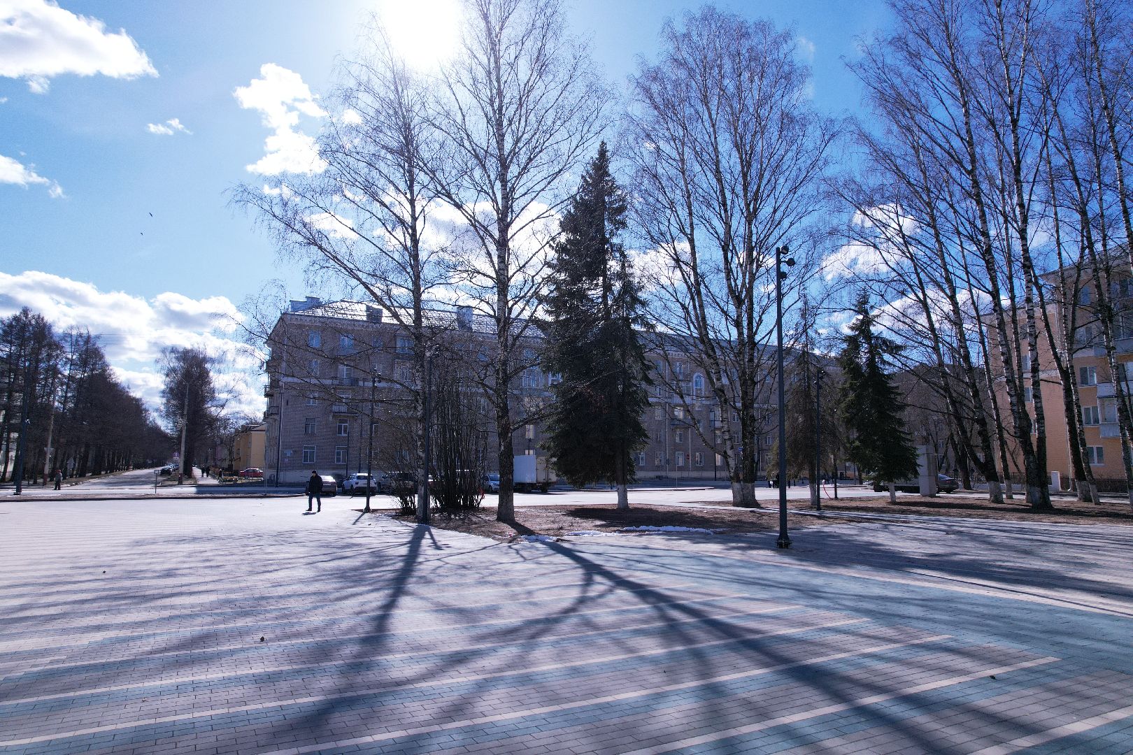 видео с коптера, площадь космонавтов в дубне, благоустройство дубны,