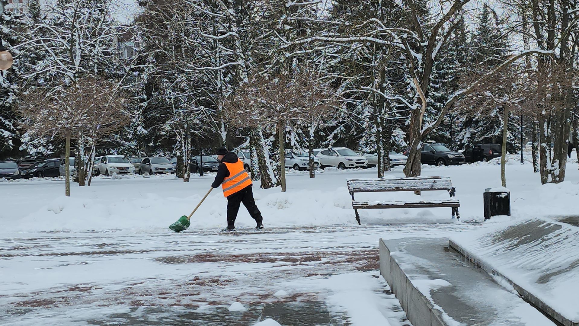 серпухов, подмосковье, уборка снега,