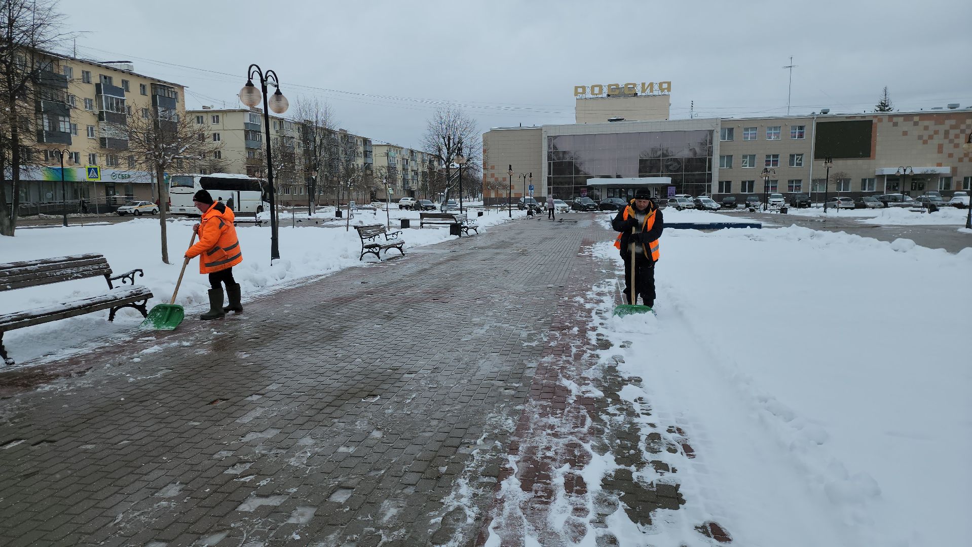 серпухов, подмосковье, уборка снега,