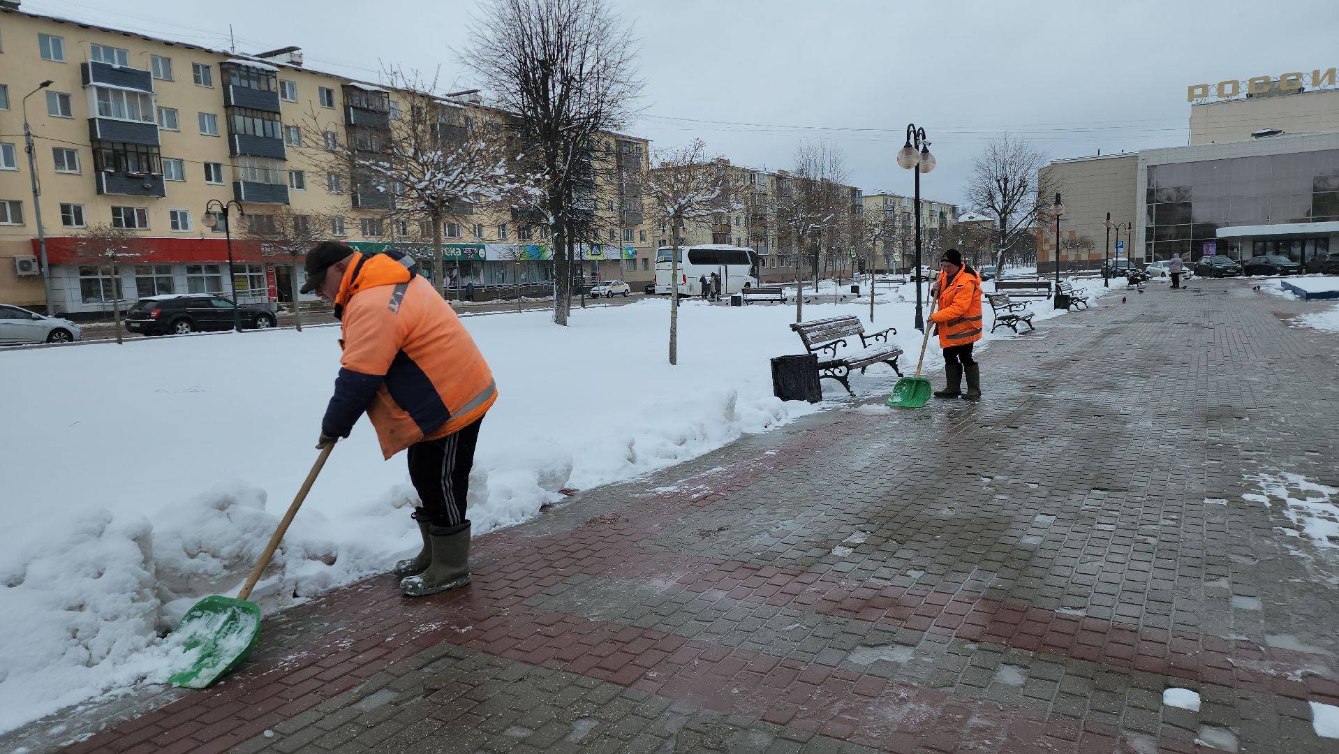 серпухов, подмосковье, уборка снега,