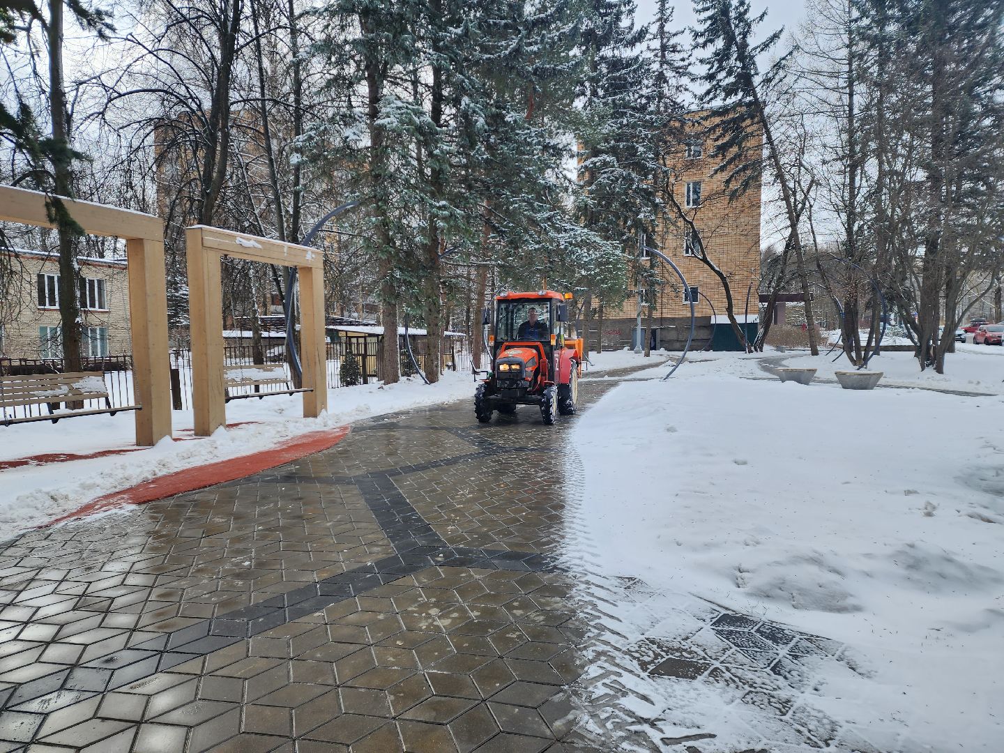 пущино, серпухов,уборка снега,