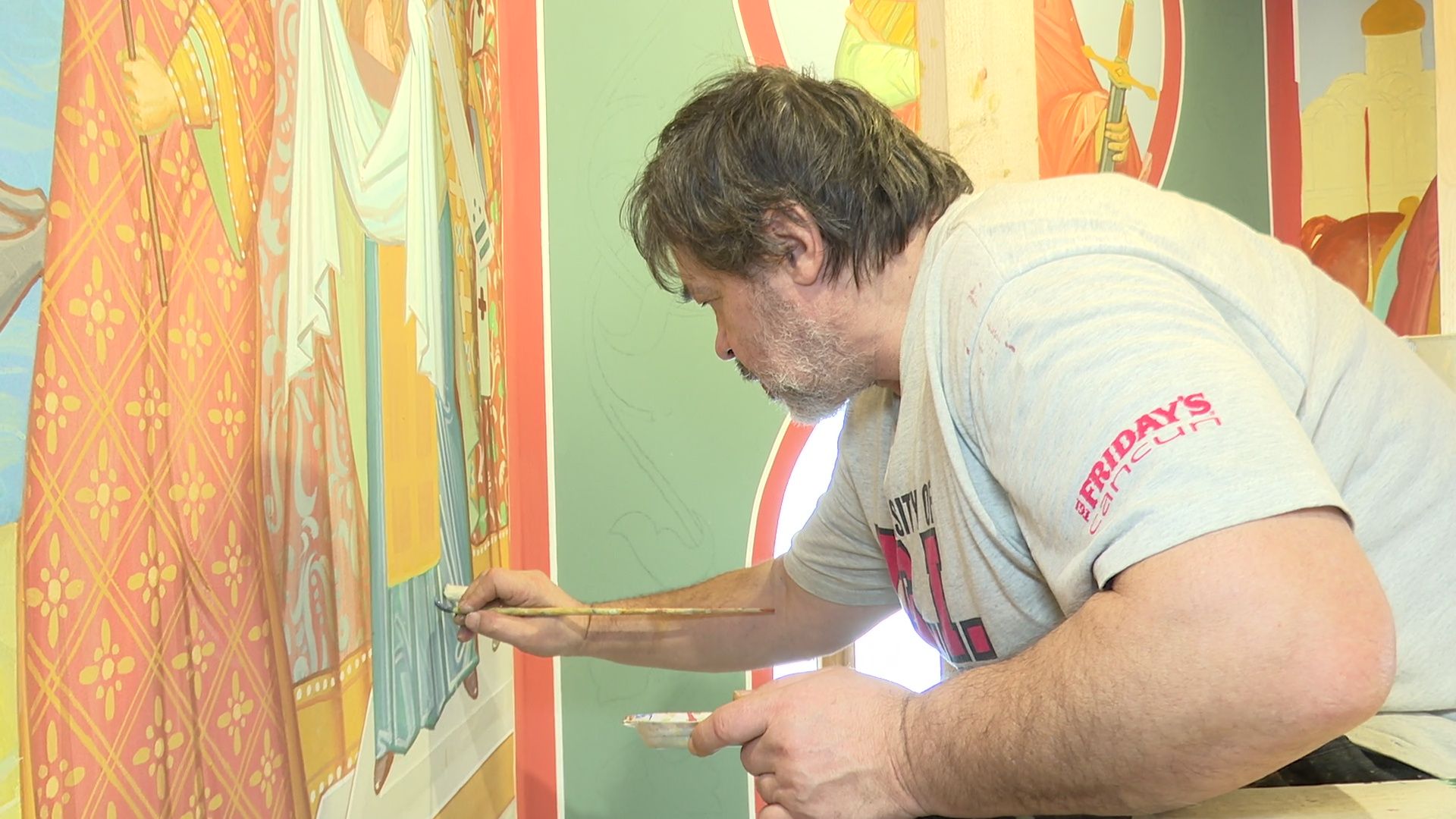 реутов, часовня, реконструкция, лики святых,